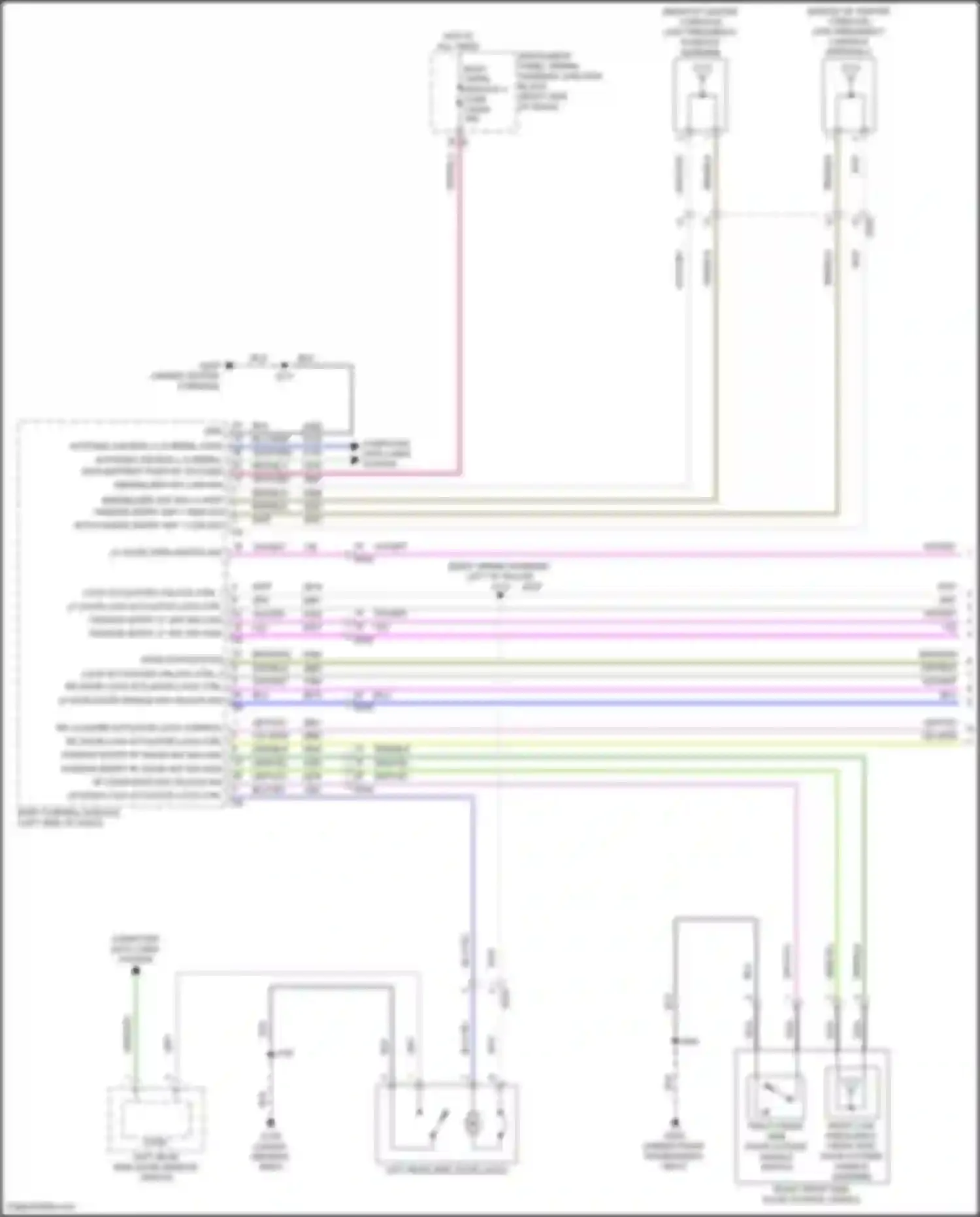 Canyon GMC III (2022-2024): Power door locks circuit, w/ passive keyless entry (1 of 4)