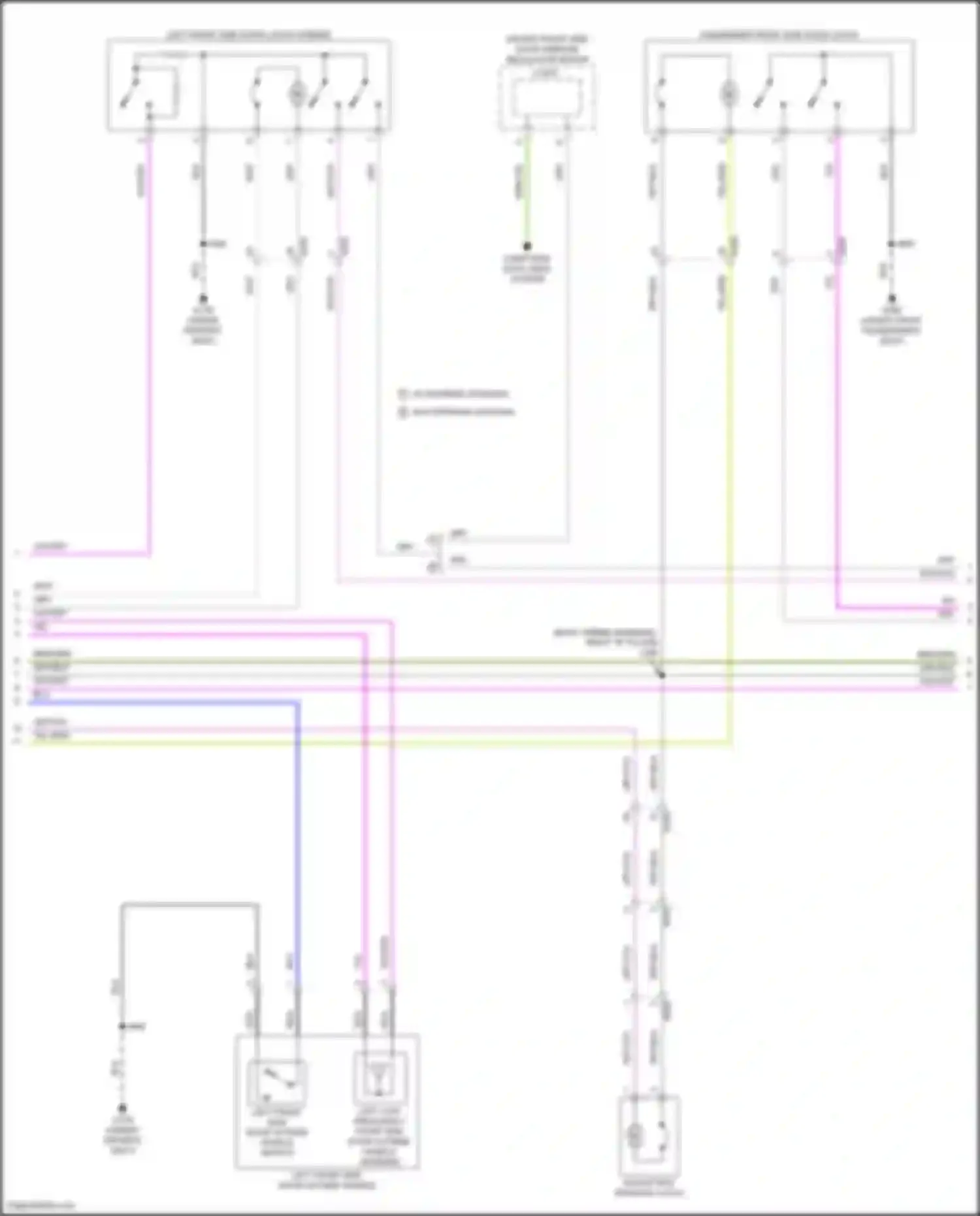 Canyon GMC III (2022-2024): Power door locks circuit, w/ passive keyless entry (2 of 4)