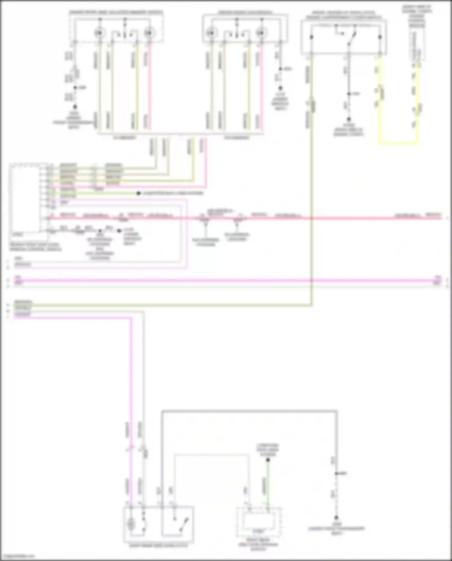 Canyon GMC III (2022-2024): Power door locks circuit, w/ passive keyless entry (3 of 4)
