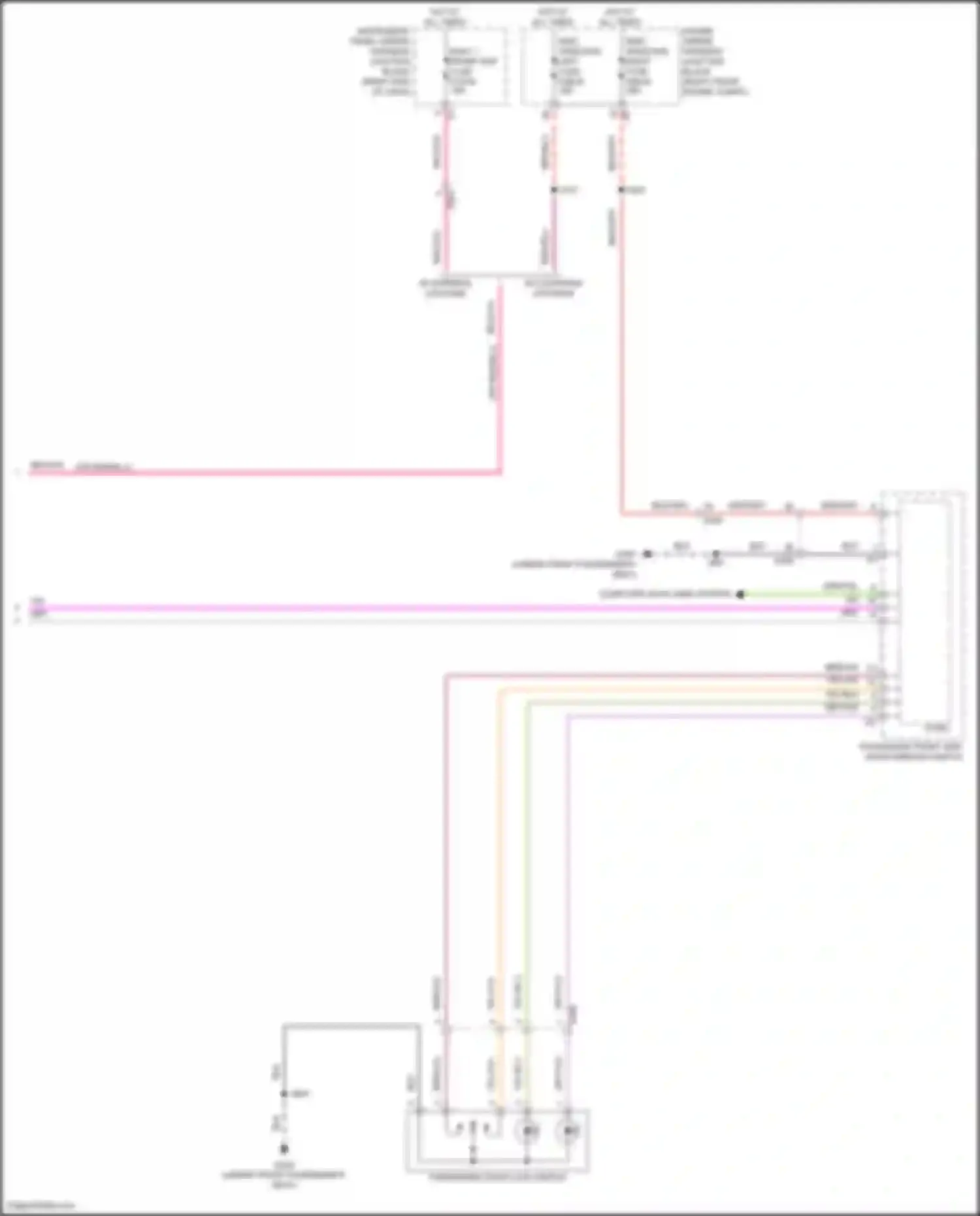 Canyon GMC III (2022-2024): Power door locks circuit, w/ passive keyless entry (4 of 4)