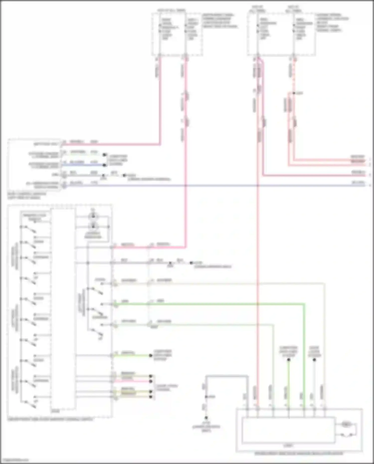 Canyon GMC III (2022-2024): Power windows circuit (1 of 2)