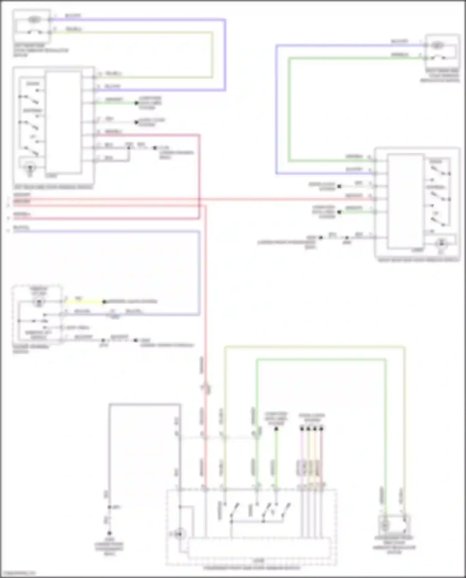 Canyon GMC III (2022-2024): Power windows circuit (2 of 2)