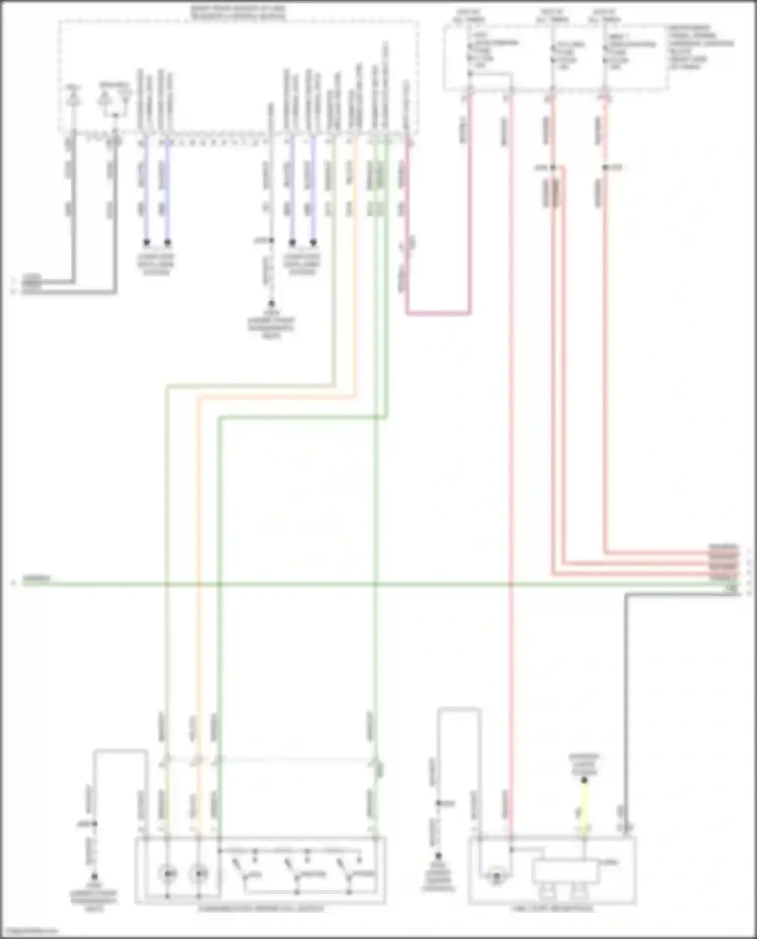Wiring diagram communication center call switch for GMC Canyon III (2022-2024) (3 of 5)