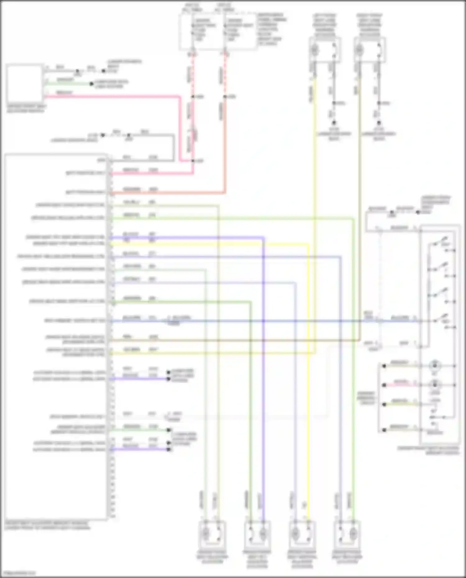 Wiring diagram driver seat recline mtr fwd ctrl for GMC Canyon III (2022-2024) (1 of 1)