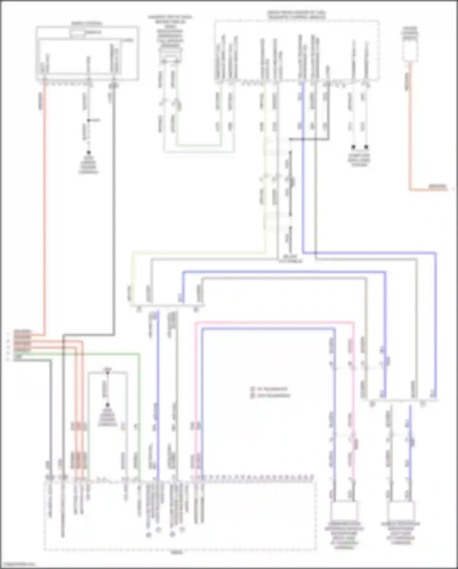 Wiring diagram emergency call for GMC Canyon III (2022-2024) (2 of 4)