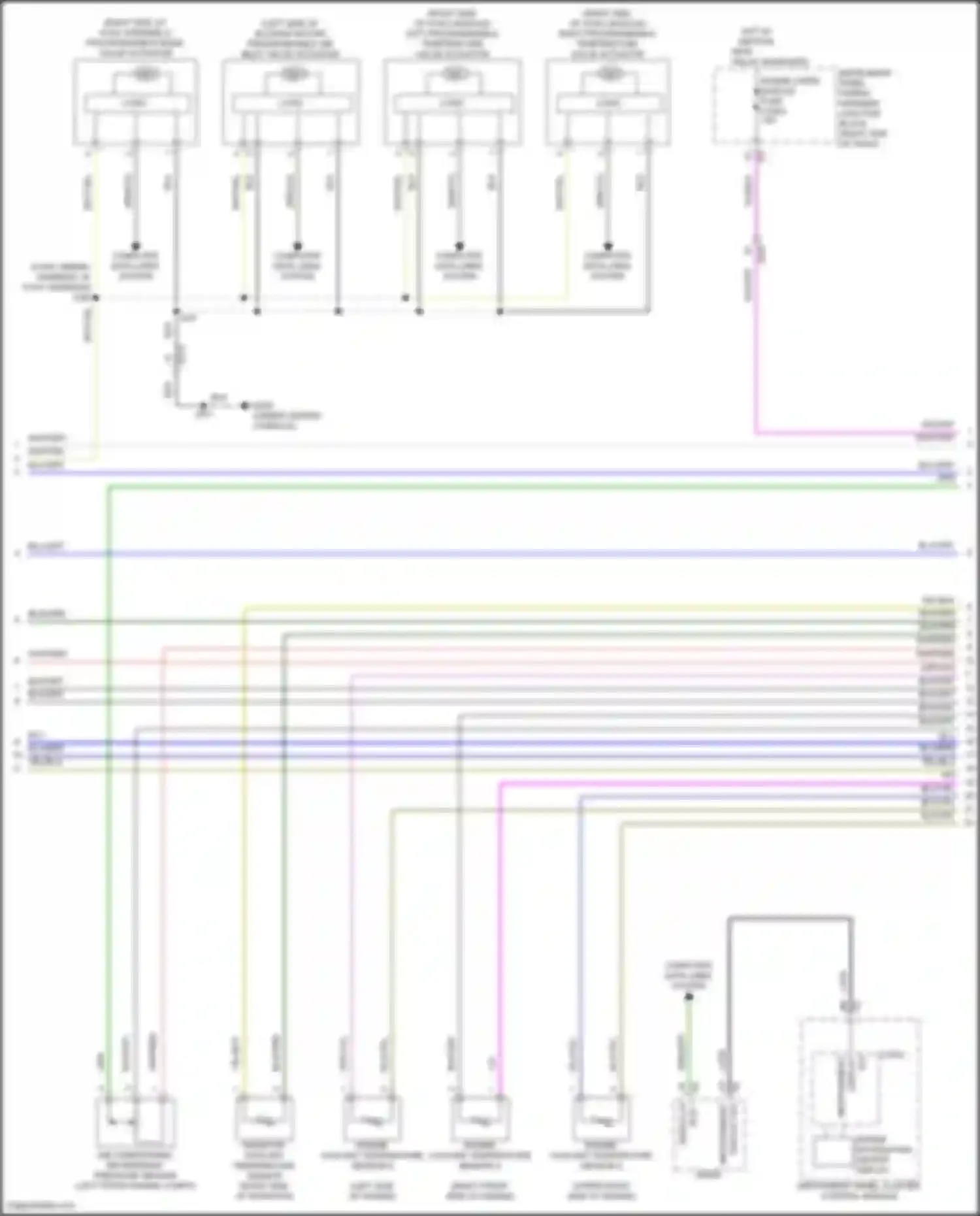 Wiring diagram left programmable temperature valve actuator for GMC Canyon III (2022-2024) (4 of 4)