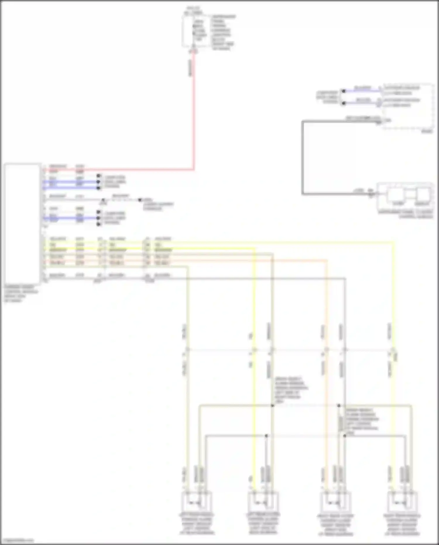 Wiring diagram parking assist control module for GMC Canyon III (2022-2024) (2 of 3)