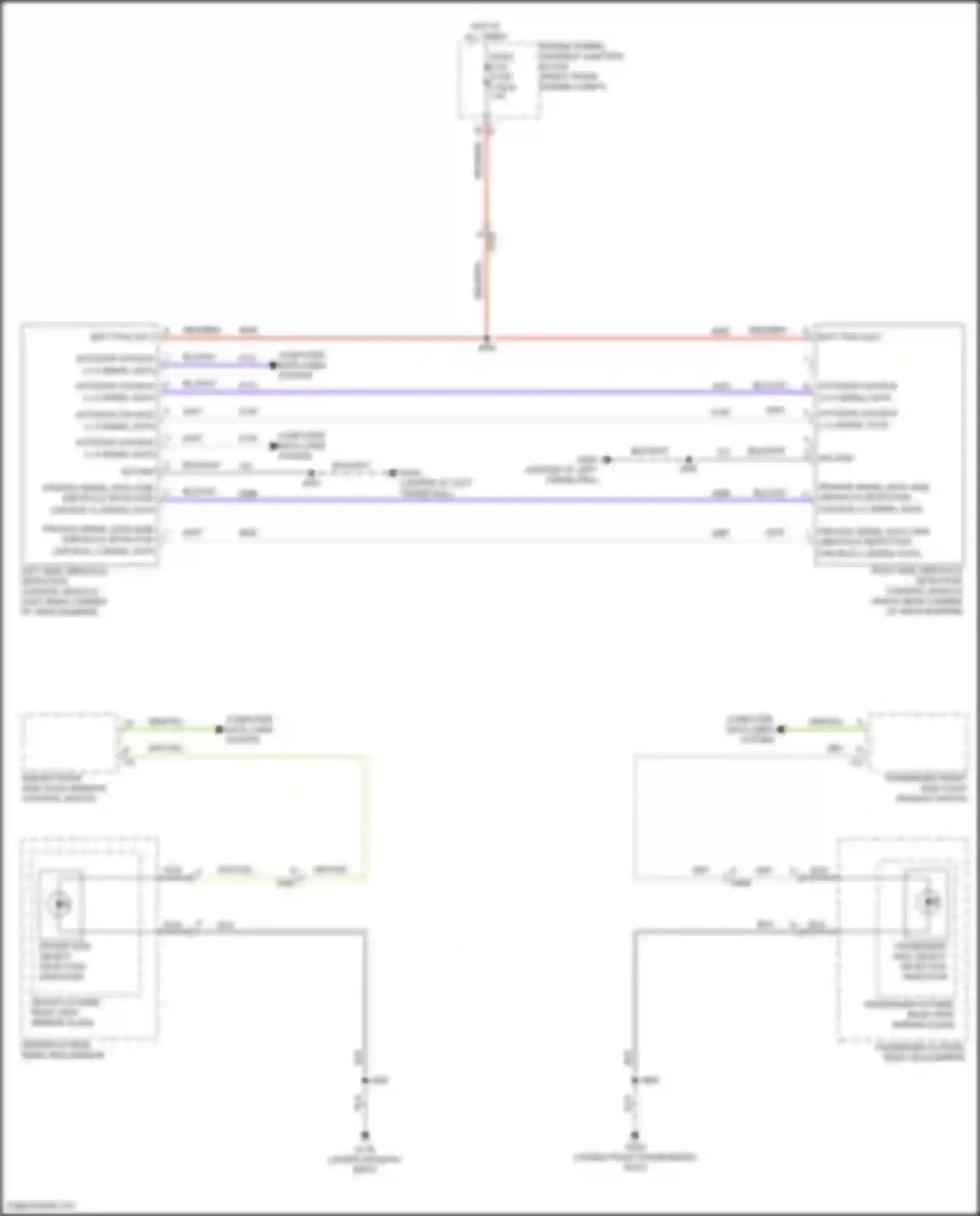 Wiring diagram passenger front side door window switch for GMC Canyon III (2022-2024) (3 of 12)
