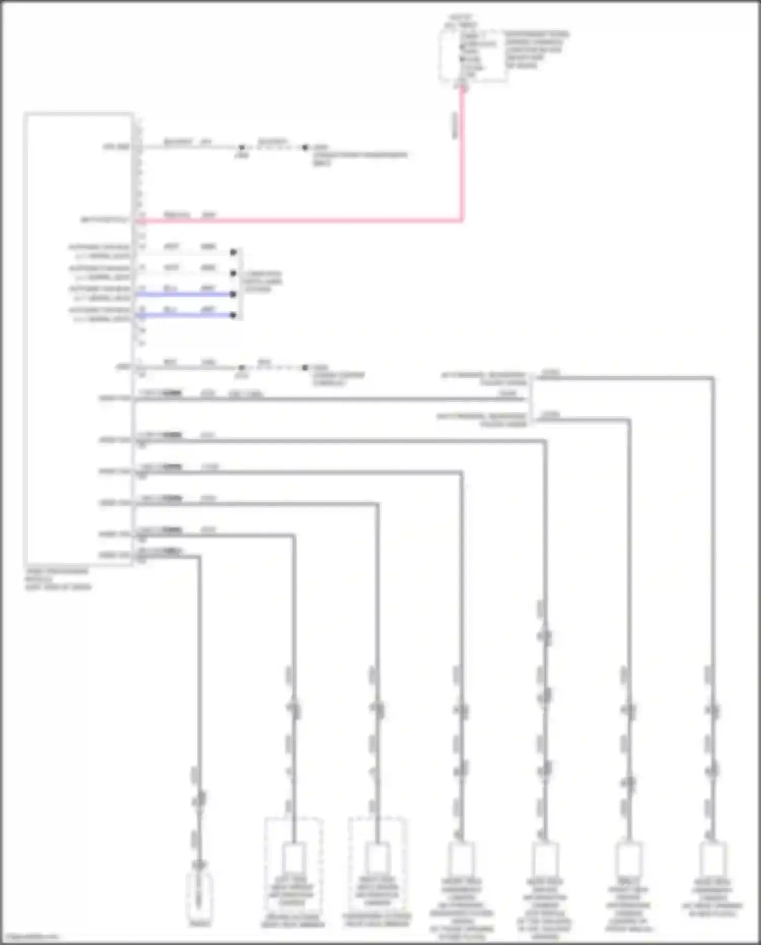 Wiring diagram rear view driver information camera for GMC Canyon III (2022-2024) (1 of 6)
