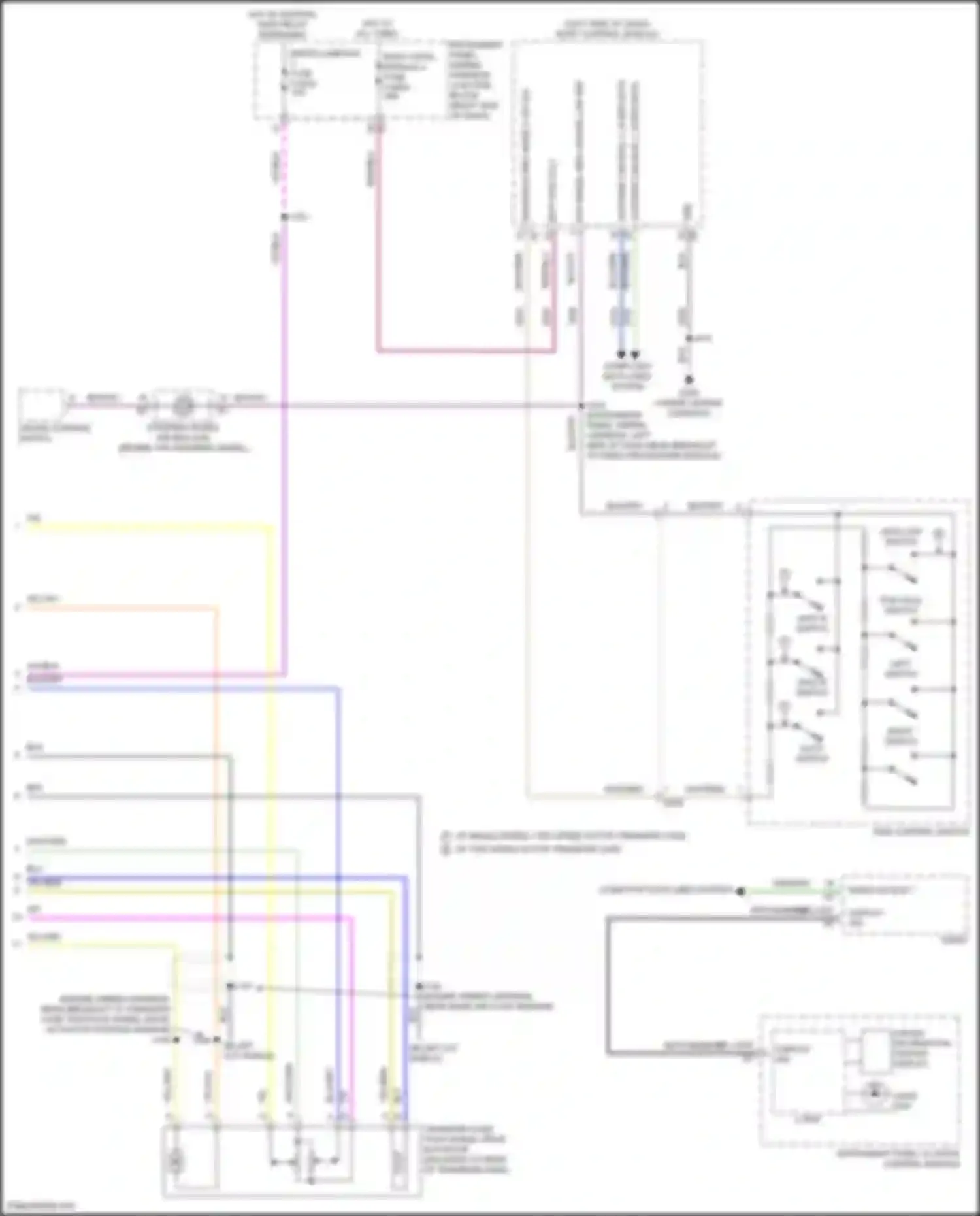 Wiring diagram transfer case four wheel drive actuator for GMC Canyon III (2022-2024) (1 of 1)