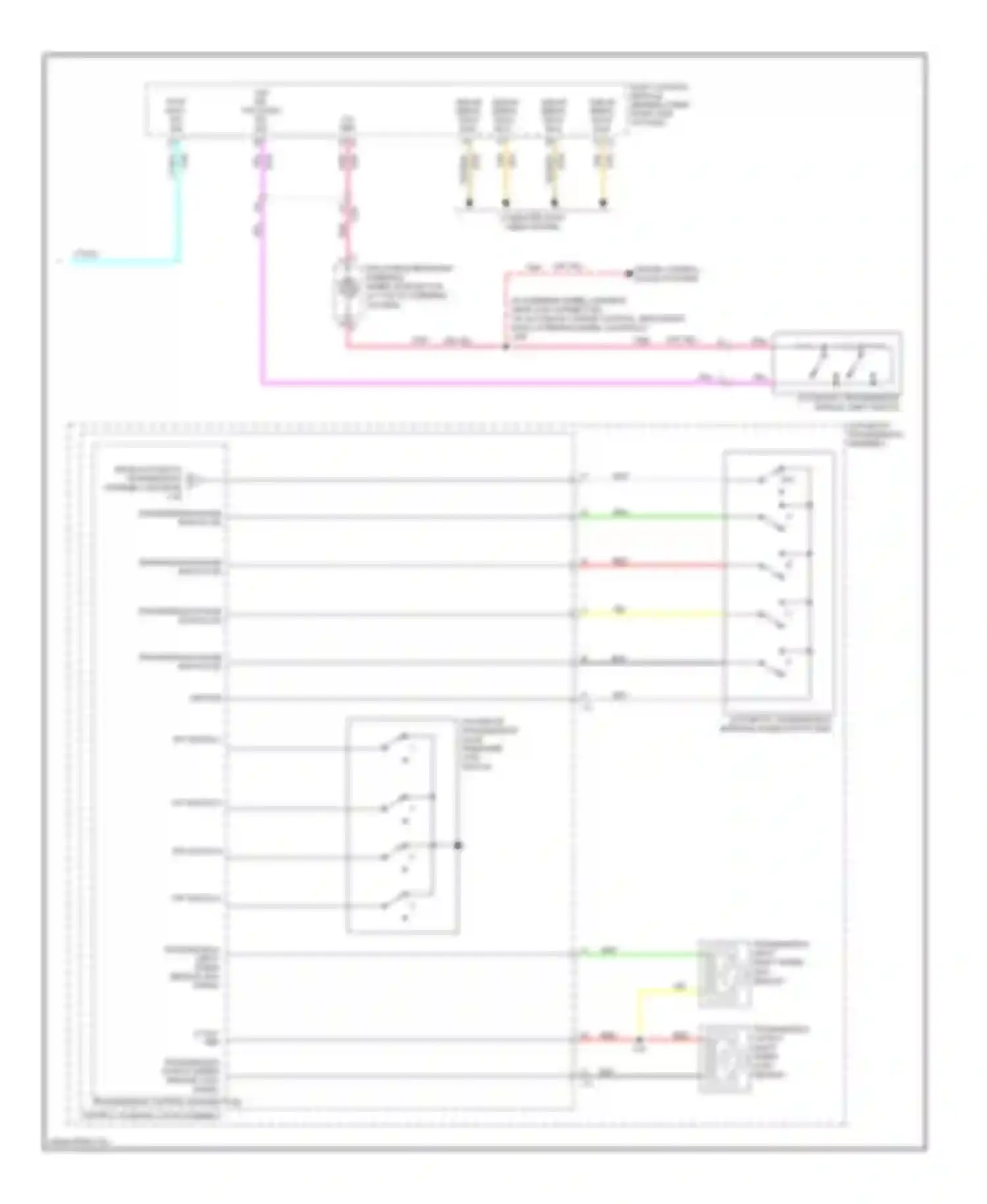 Wiring diagram automatic transmission manual shift switch for GMC Cutaway G3500  (2012-2013) (1 of 1)