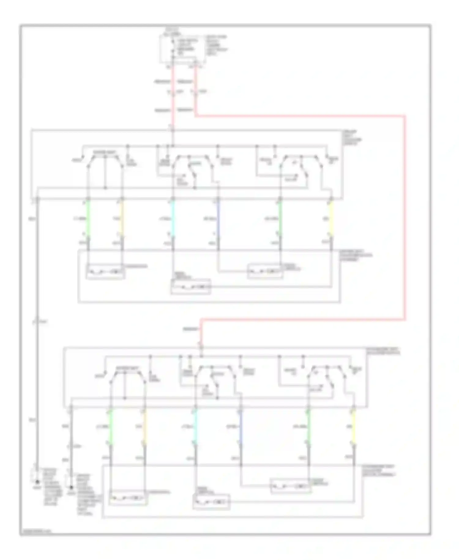 Wiring diagram passenger seat adjuster motor assembly for GMC Cutaway G3500  (2012-2013) (1 of 1)