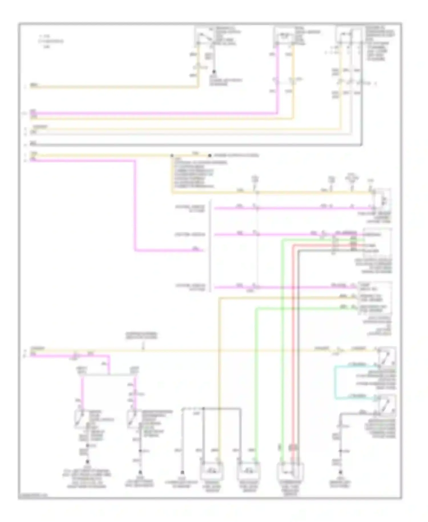 Wiring diagram w/ brake warning indicator system for GMC Cutaway G3500  (2012-2013) (3 of 3)