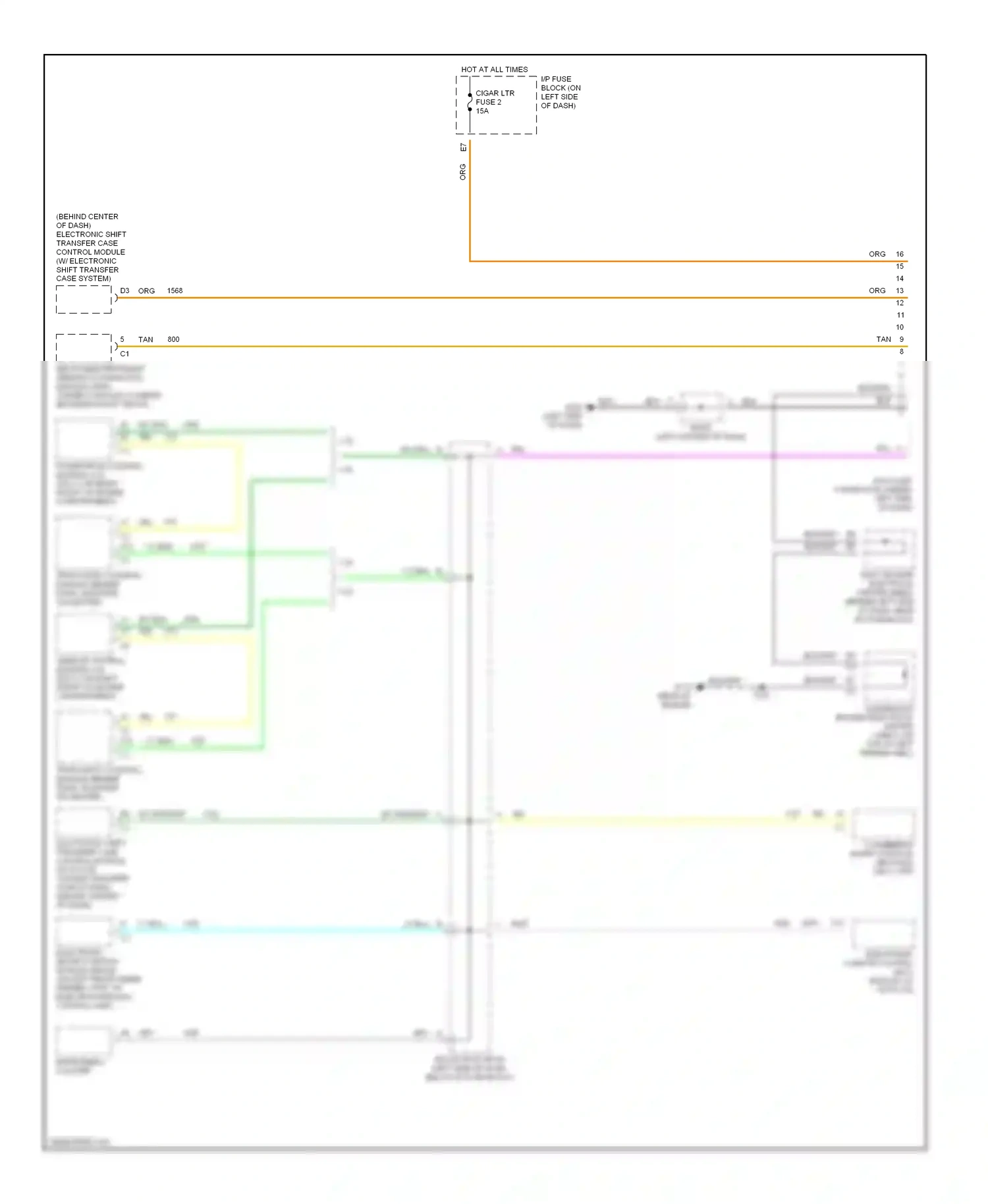 Computer data lines — Computer data lines. GMC Envoy I (1997-2000)