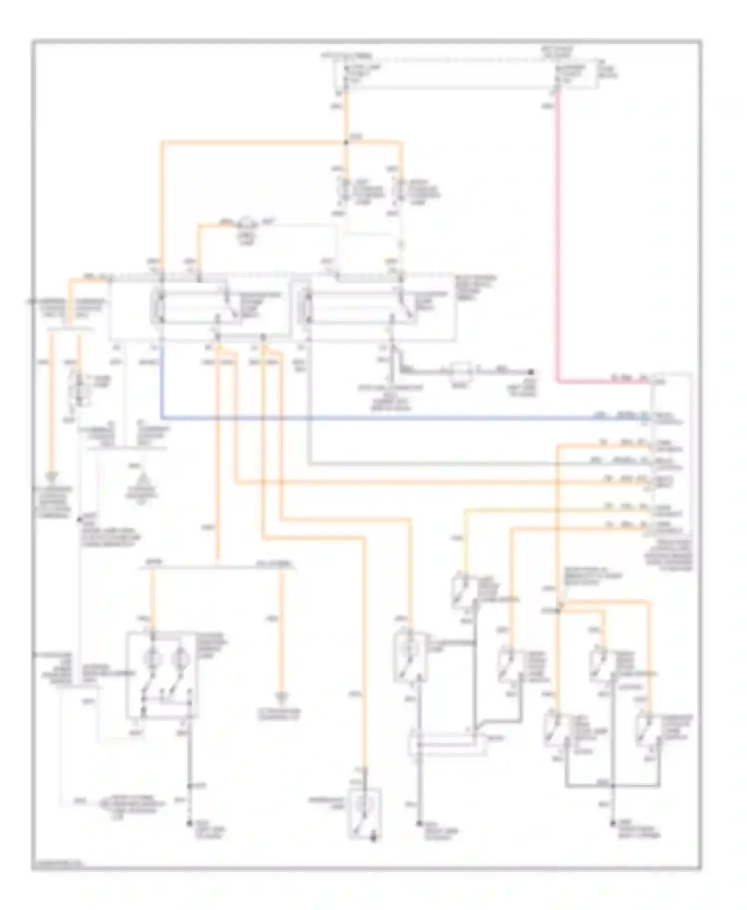 Envoy GMC I (1997-2000): Courtesy lamps circuit (1 of 2)