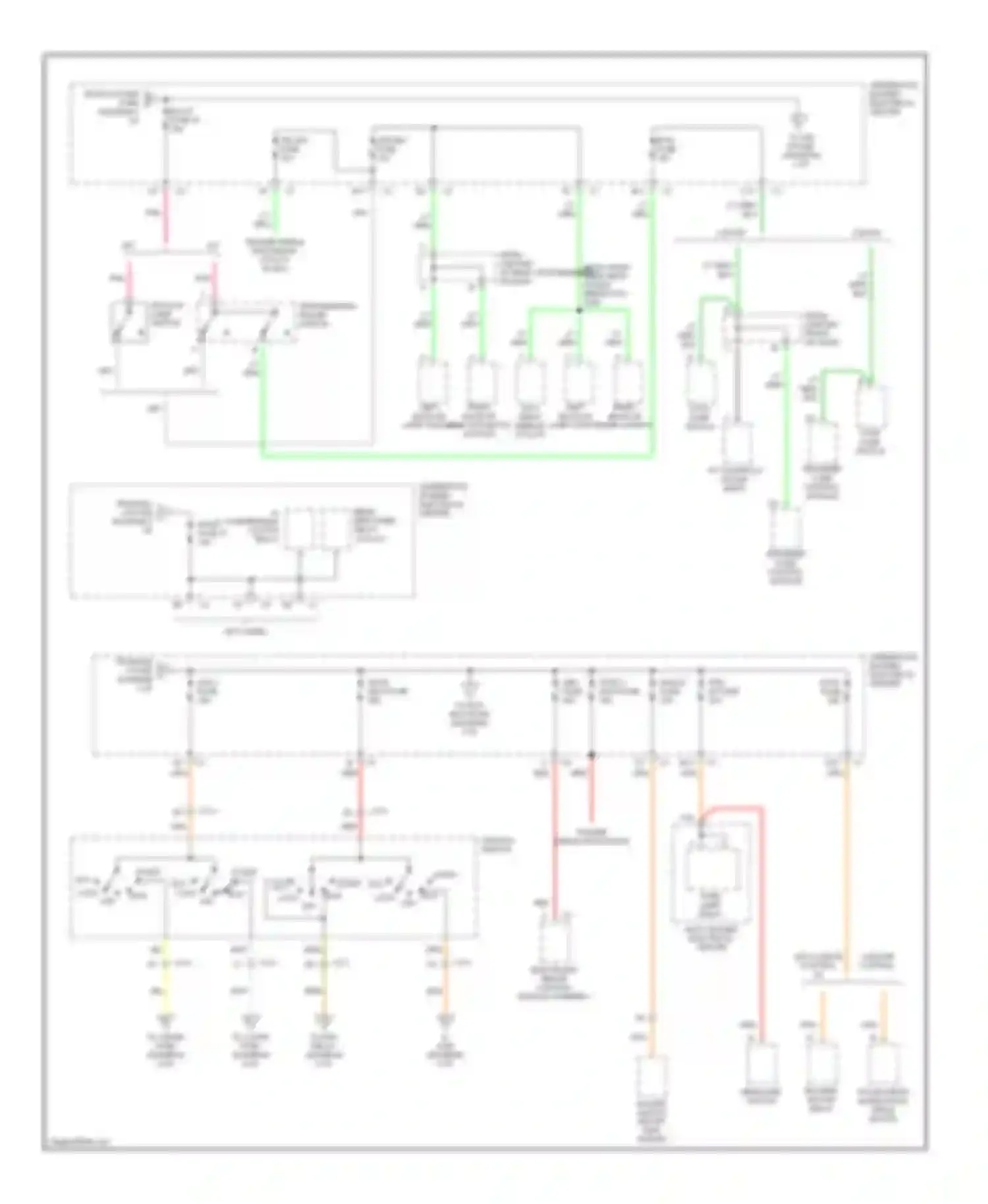 Envoy GMC I (1997-2000): Power distribution circuit (2 of 5)
