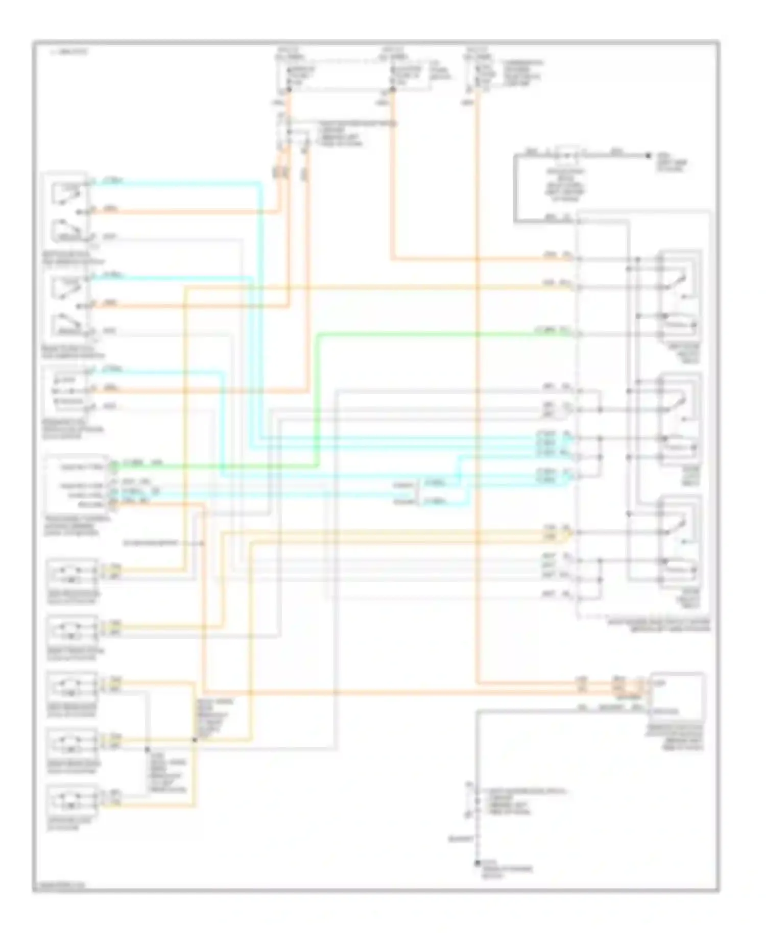 Envoy GMC I (1997-2000): Power door lock circuit