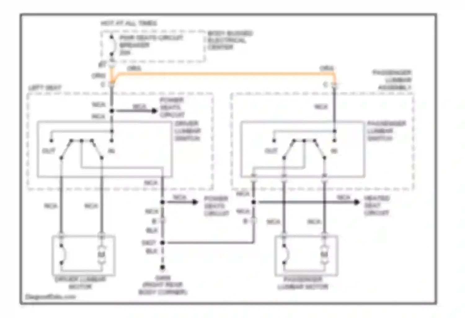 Envoy GMC I (1997-2000): Lumbar circuit