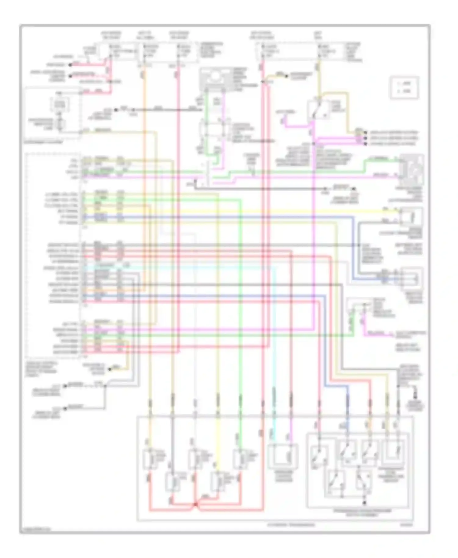 Envoy GMC I (1997-2000): 4.3l (vin w), transmission circuit, 4l60-e