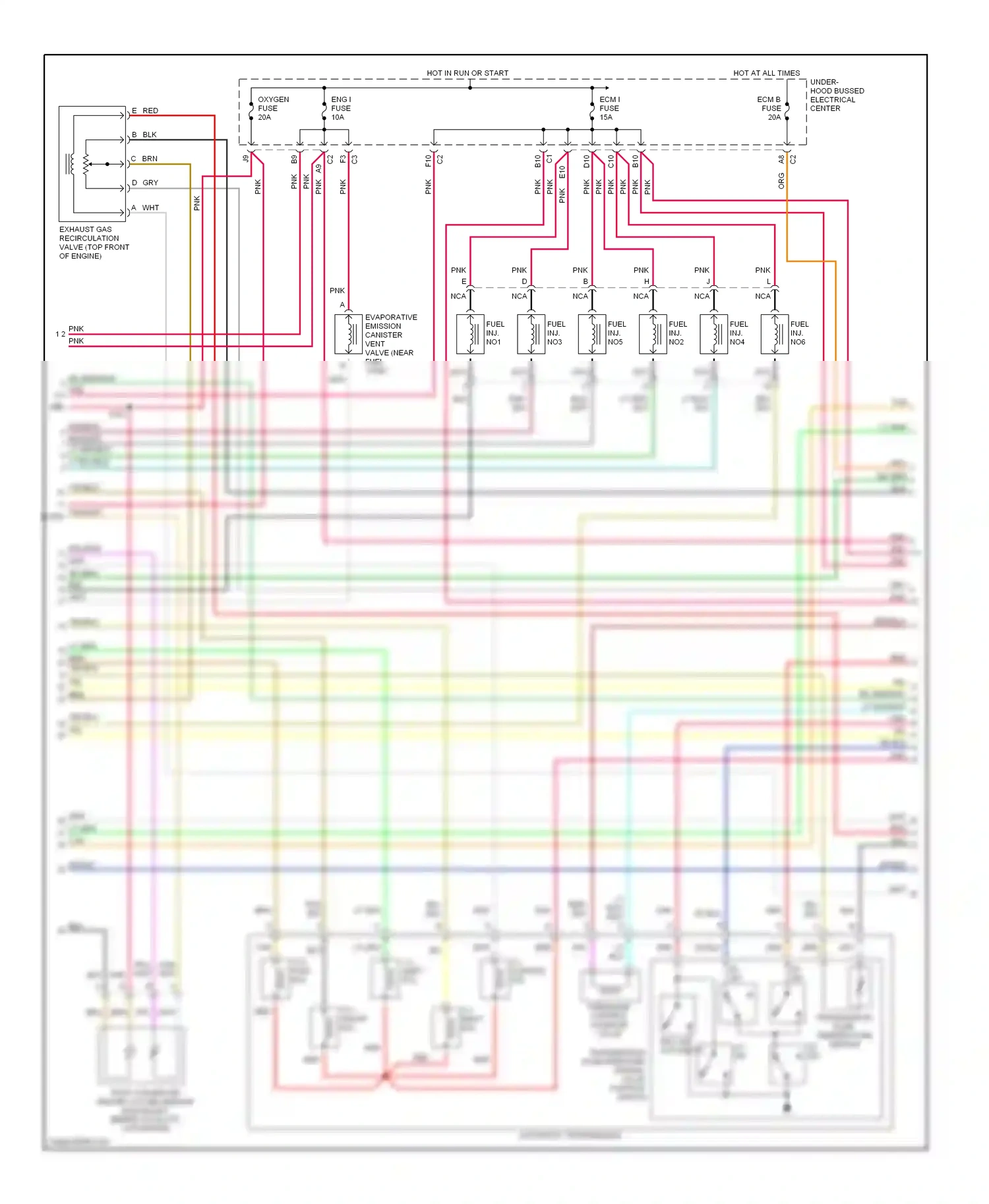 GMC Envoy I (1997-2000) blu wiring diagram  (8 of 8)
