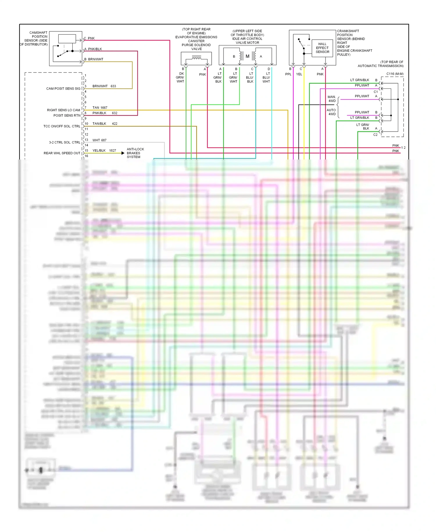 GMC Envoy I (1997-2000) man wiring diagram  (1 of 1)
