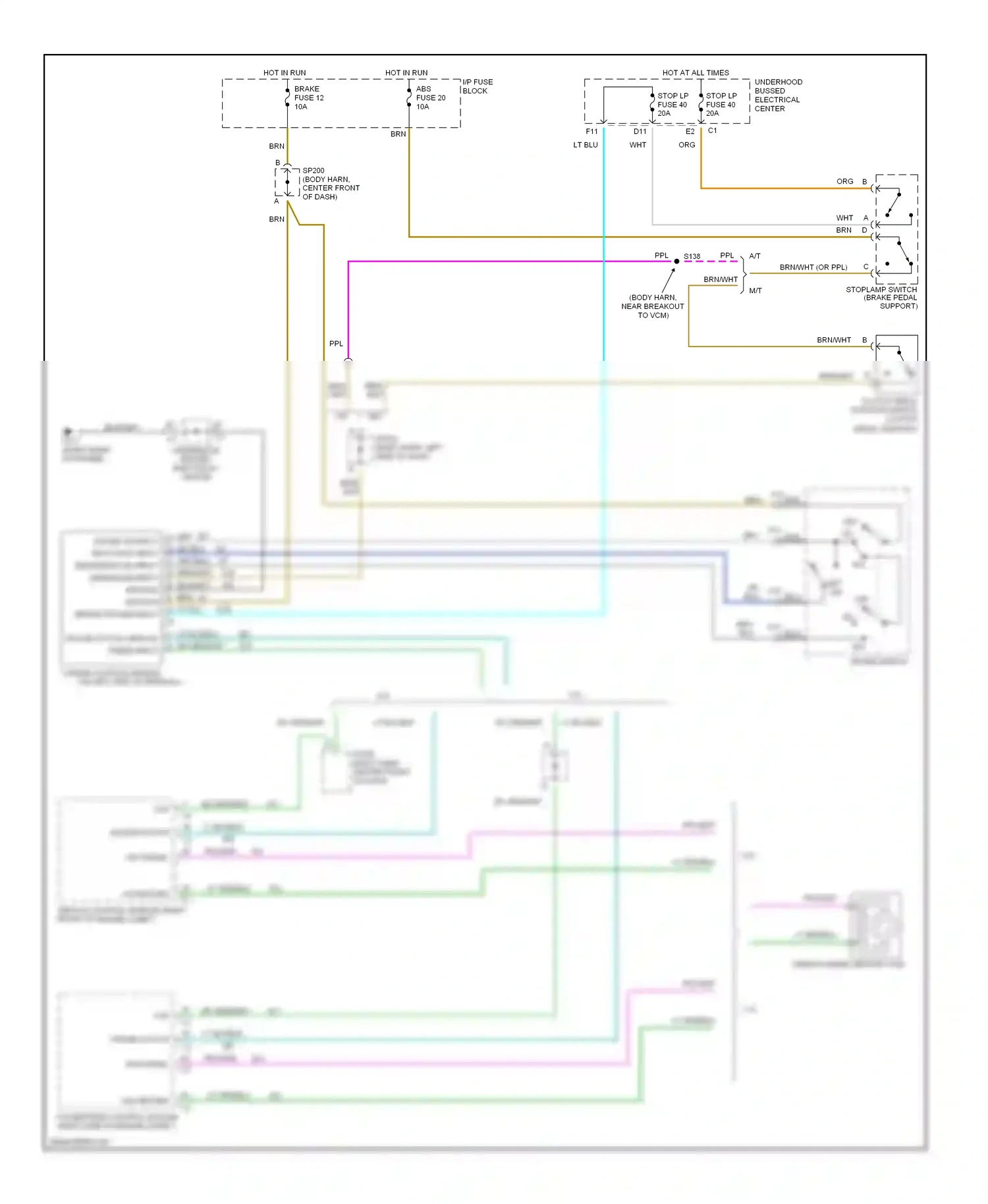 GMC Envoy I (1997-2000) m/t wiring diagram  (1 of 2)