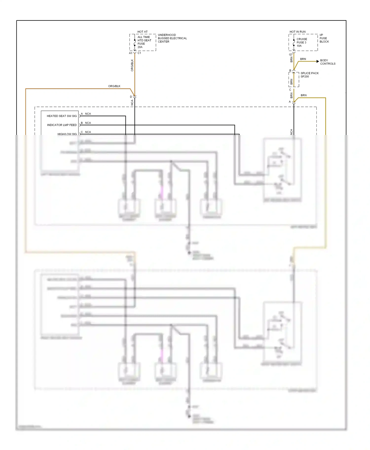 GMC Envoy I (1997-2000) splice pack wiring diagram  (3 of 12)