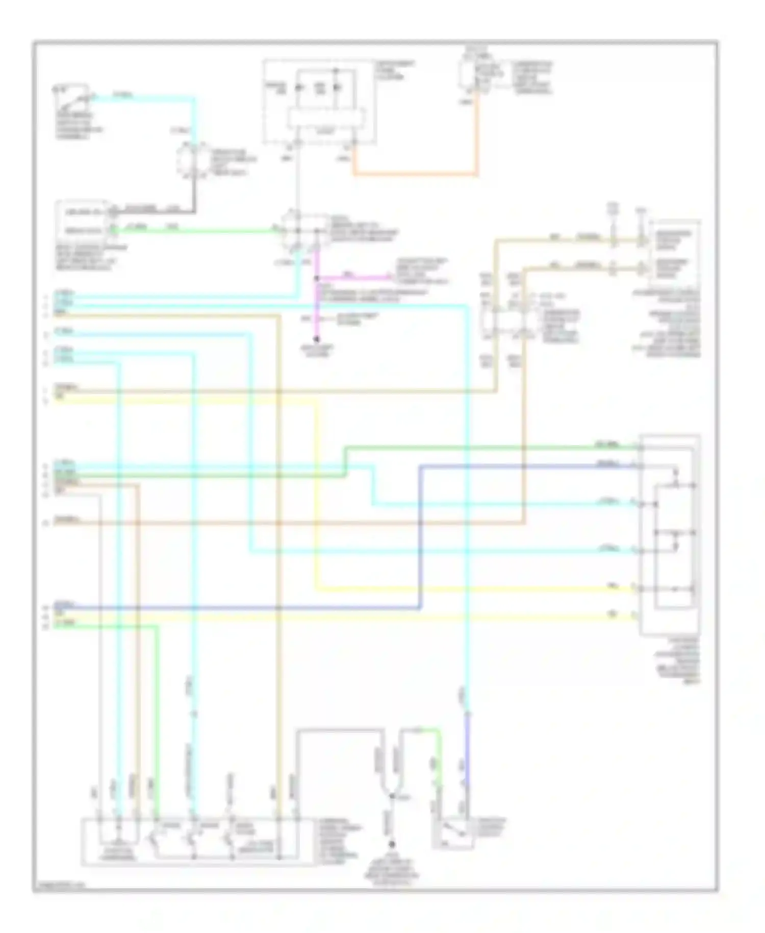 Wiring diagram 5.3l, 6.0l 4.2l for GMC Envoy II (2001-2009) (1 of 6)