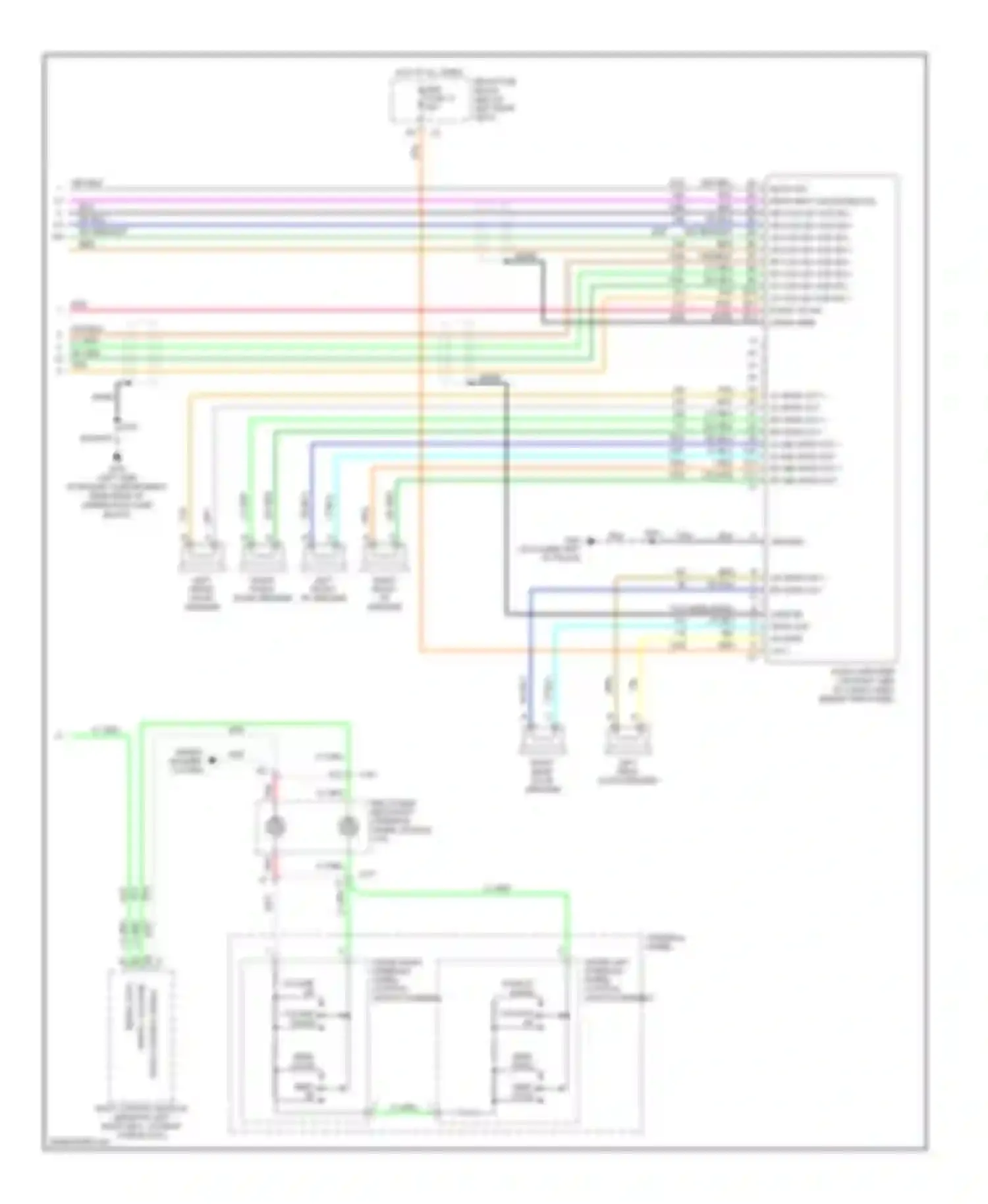 Wiring diagram audio amplifier (on right side of cargo area, for GMC Envoy II (2001-2009) (1 of 1)