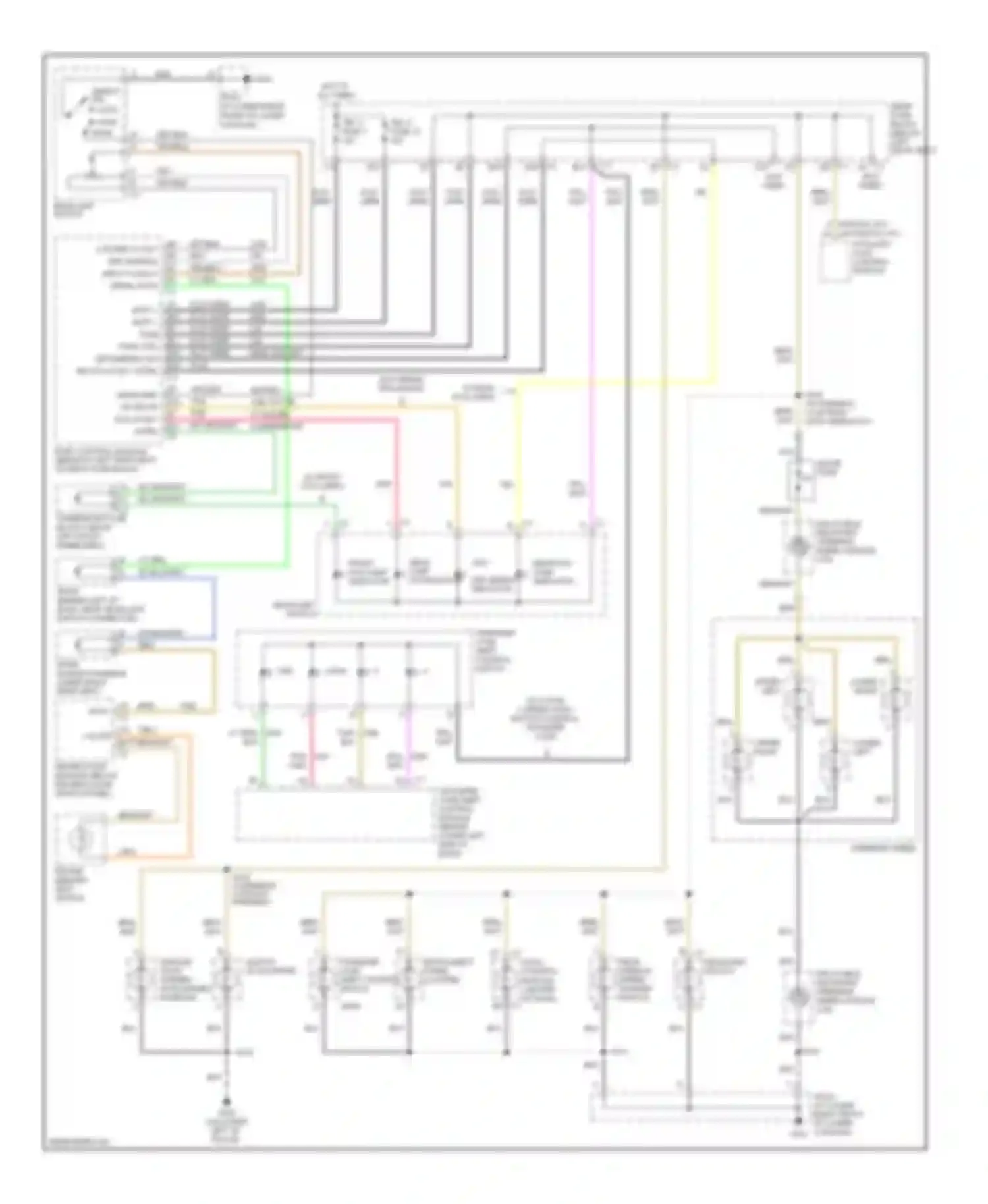 Wiring diagram auto park for GMC Envoy II (2001-2009) (1 of 1)
