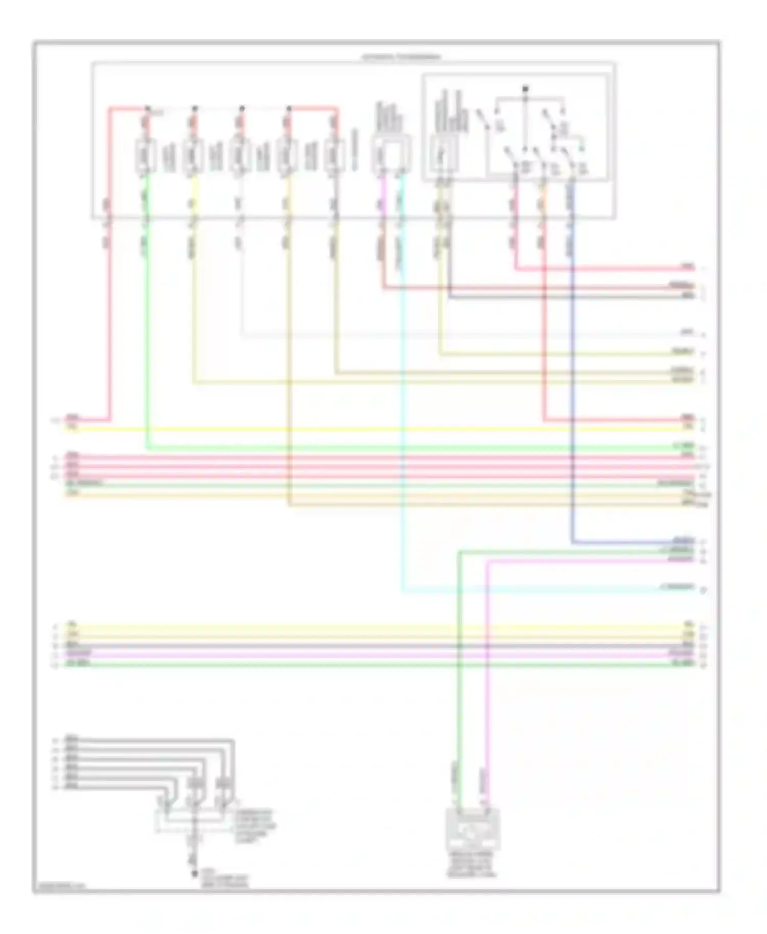 Wiring diagram automatic transmission for GMC Envoy II (2001-2009) (2 of 5)