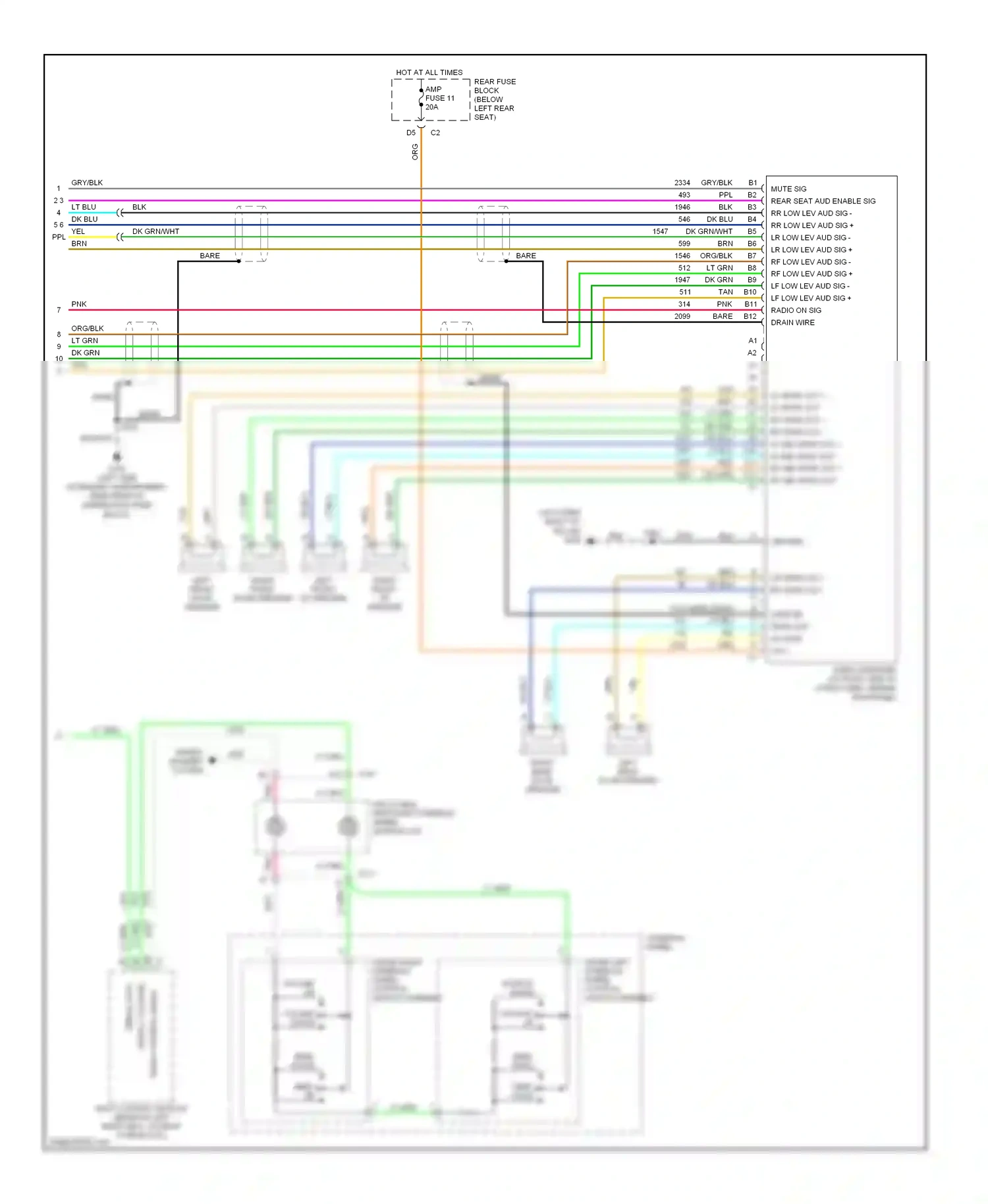 GMC Envoy II (2001-2009) bare wiring diagram  (7 of 9)