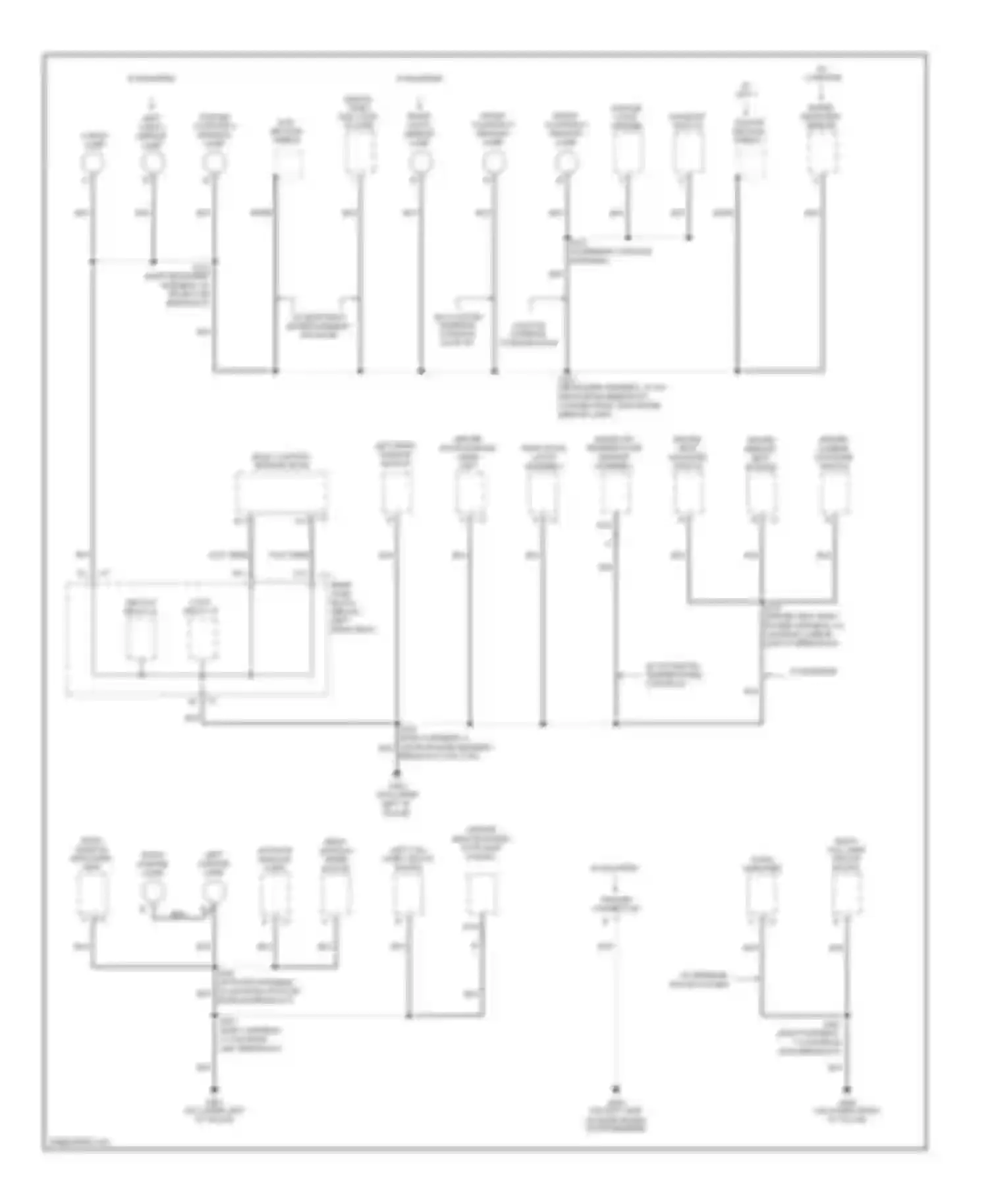 Wiring diagram left rear window switch for GMC Envoy II (2001-2009) (1 of 3)