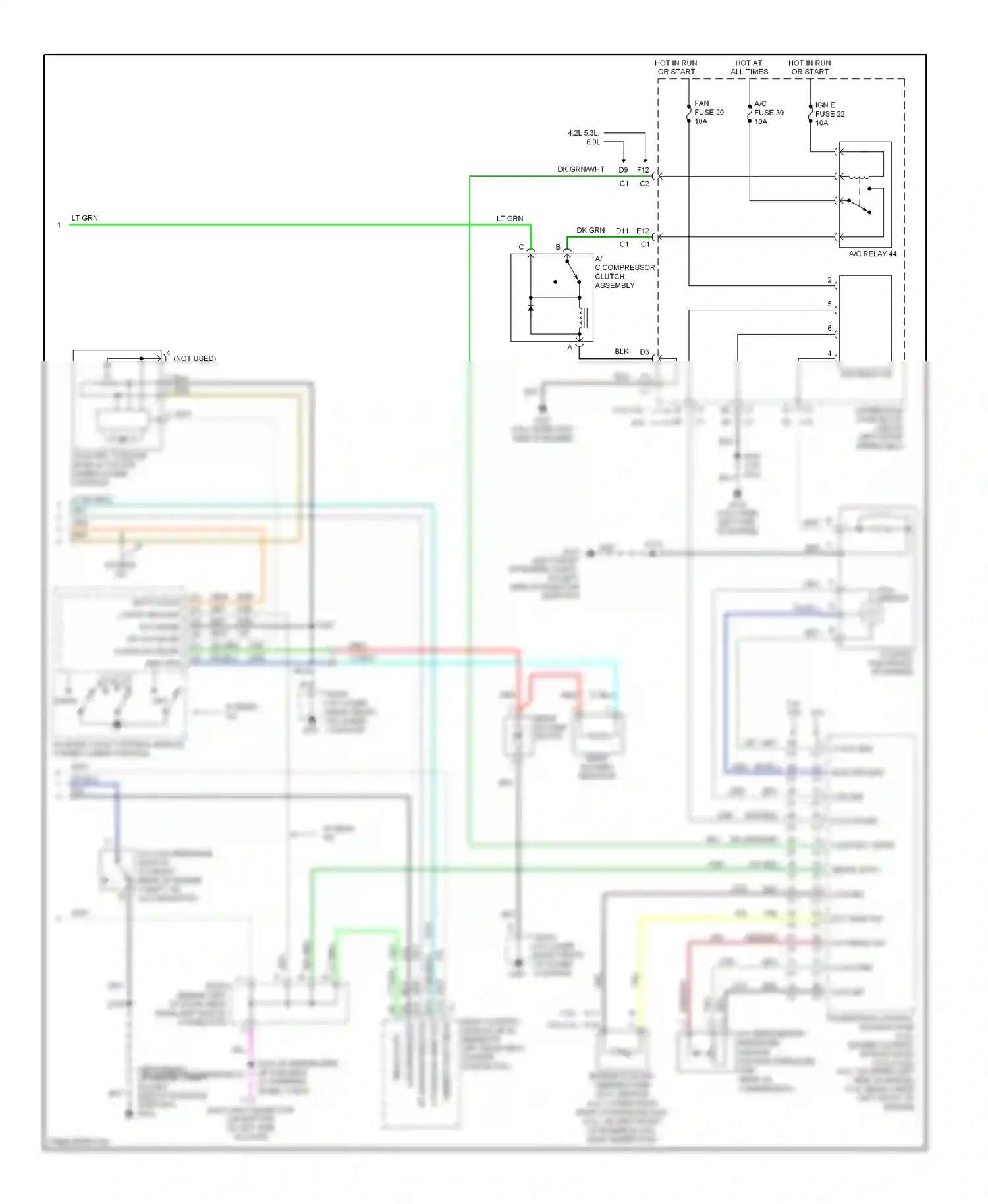 GMC Envoy II (2001-2009) mode wiring diagram  (1 of 1)