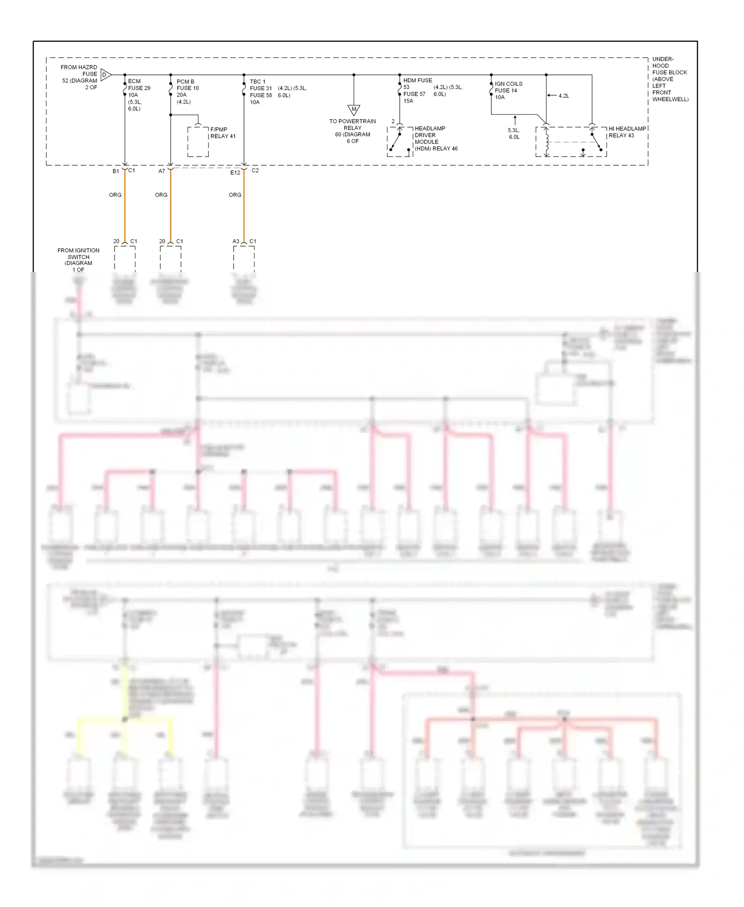 GMC Envoy II (2001-2009) powertrain control module (pcm) wiring diagram  (3 of 4)