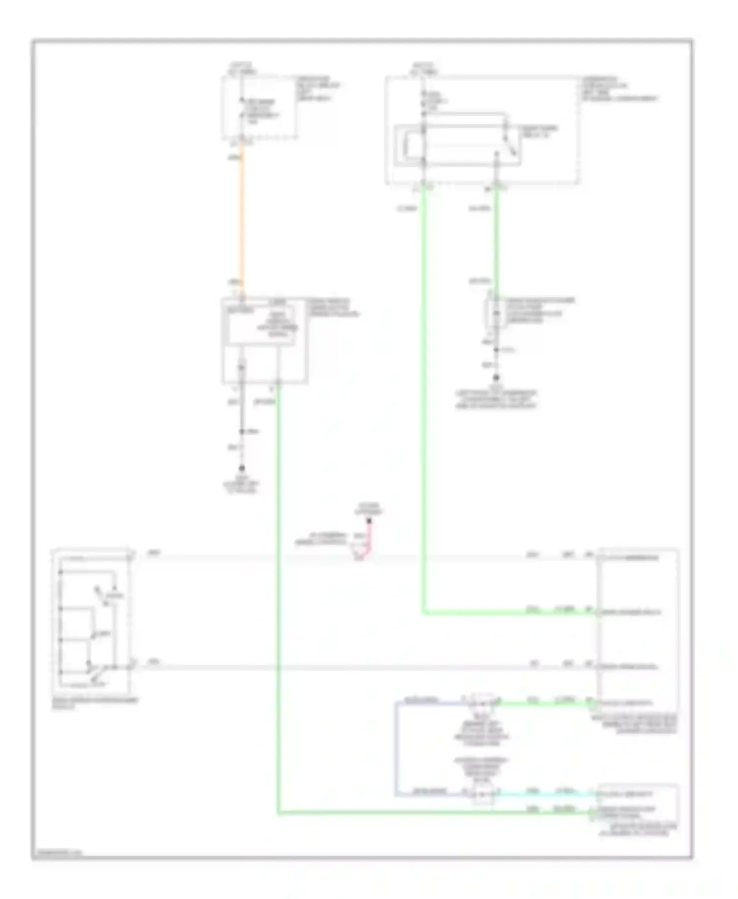 Wiring diagram rear wiper relay 38 for GMC Envoy II (2001-2009) (1 of 1)
