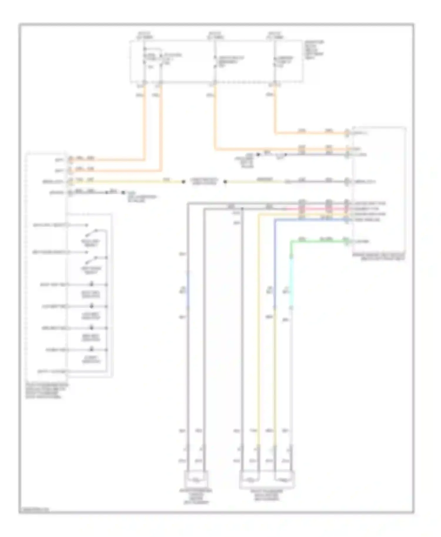Wiring diagram seats circuit breaker 8 for GMC Envoy II (2001-2009) (3 of 3)