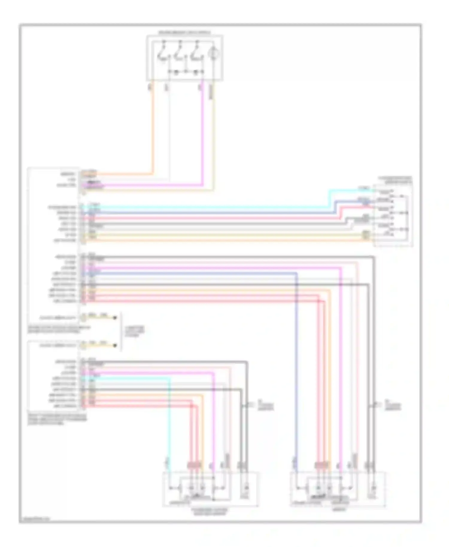 Wiring diagram up left vertical horizontal driver outside rearview mirror for GMC Envoy II (2001-2009) (1 of 1)
