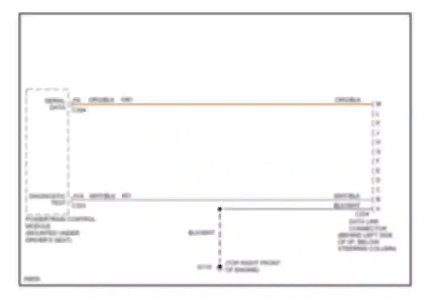 Forward Control P3500 GMC  (1985-1999): 4.3l (vin z), data link connector circuit, cutaway