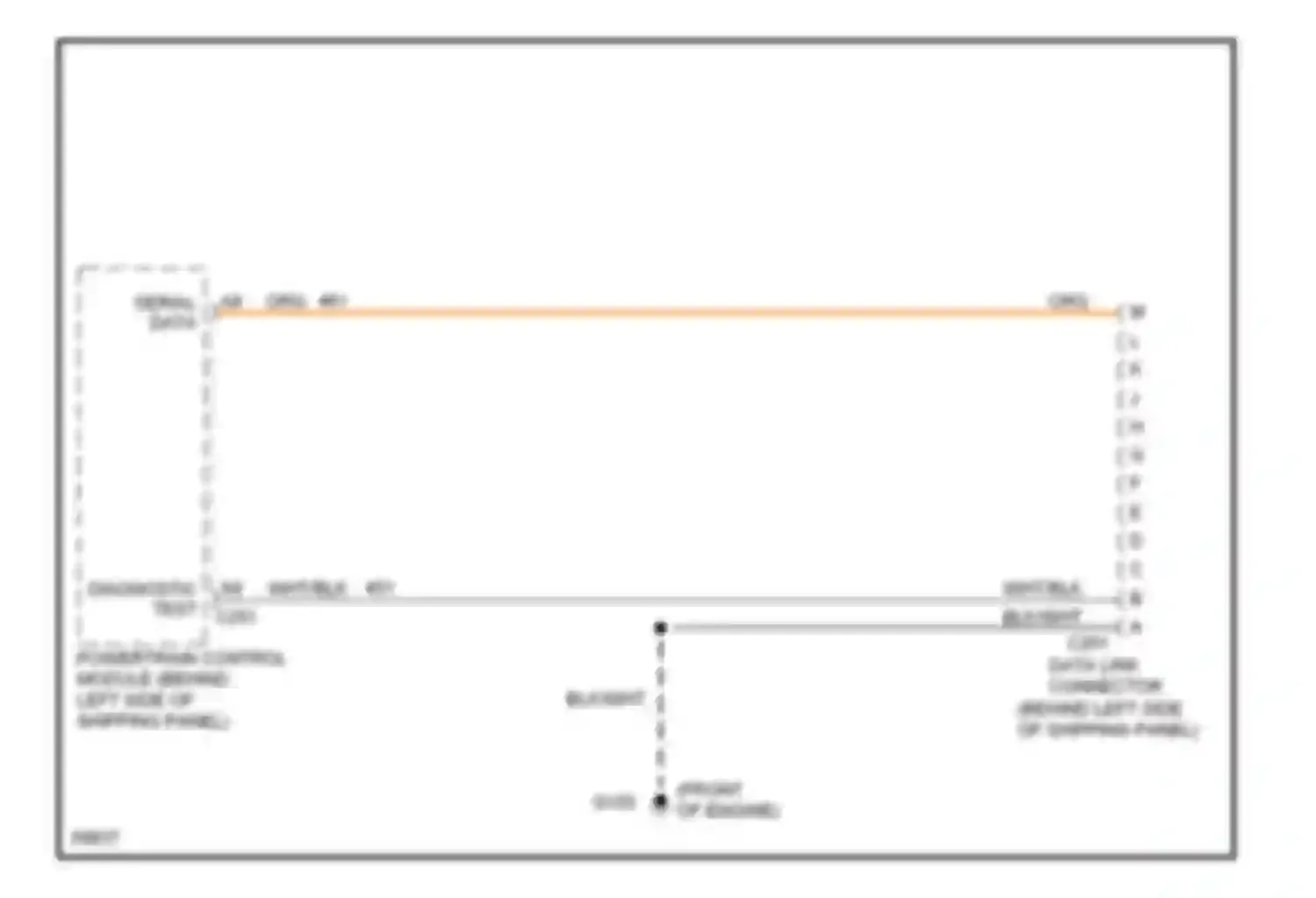 Forward Control P3500 GMC  (1985-1999): 5.7l (vin k), data link connector circuit, commercial chassis
with m/t