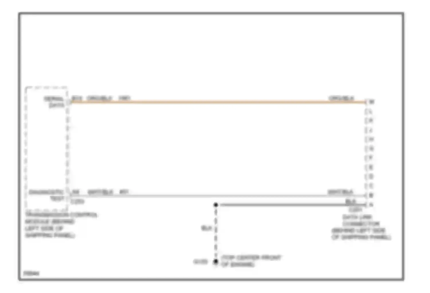 Forward Control P3500 GMC  (1985-1999): 6.5l (vin f), data link connector circuit, commercial chassis