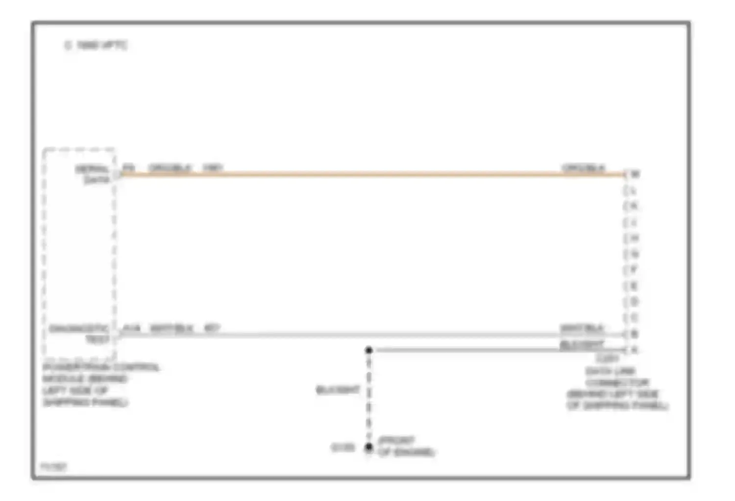 Forward Control P3500 GMC  (1985-1999): 7.4l (vin n), data link connector circuit