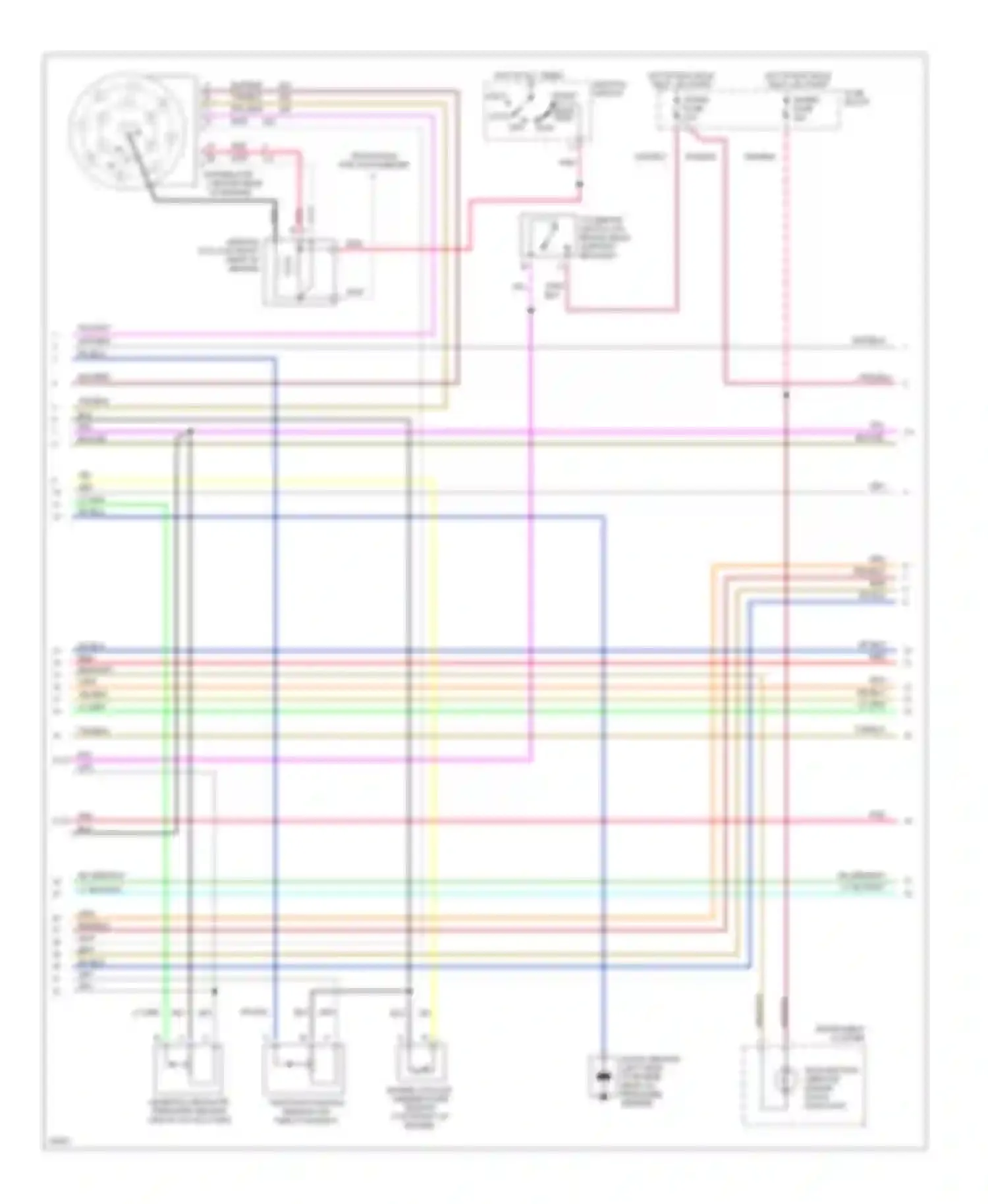 Forward Control P3500 GMC  (1985-1999): Wiring diagram engine performance 5.7l (vin k)s, a/t p/g cutaway (2
of 3)
