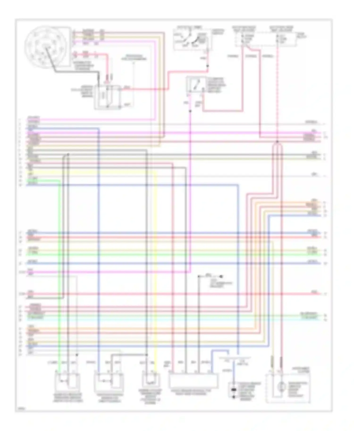 Forward Control P3500 GMC  (1985-1999): Wiring diagram engine performance 7.4l (vin n)s, a/t commercial
chassis and motorhome (2 of 3)