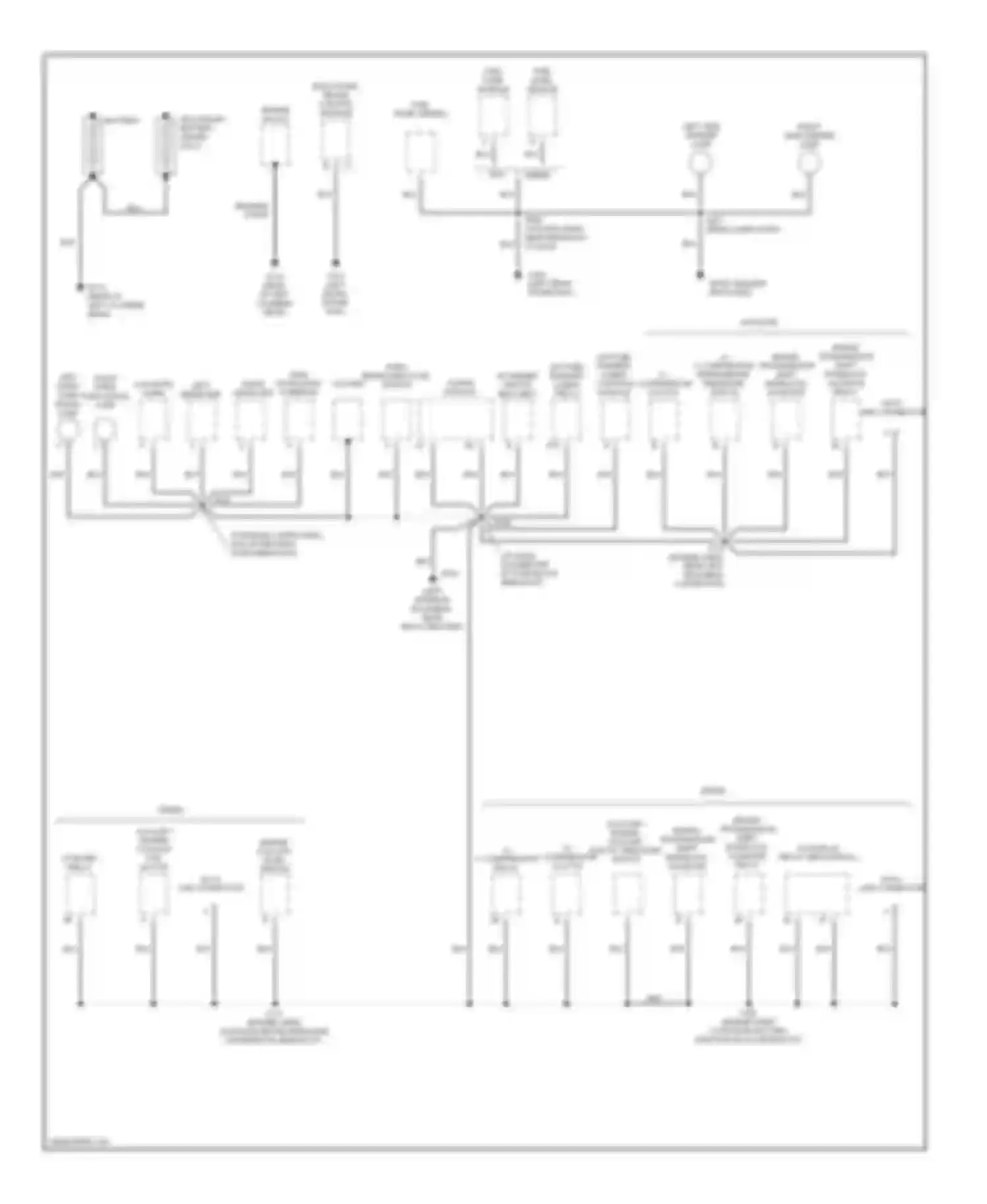 Forward Control P3500 GMC  (1985-1999): Ground distribution circuit, commercial chassis (1 of 2)