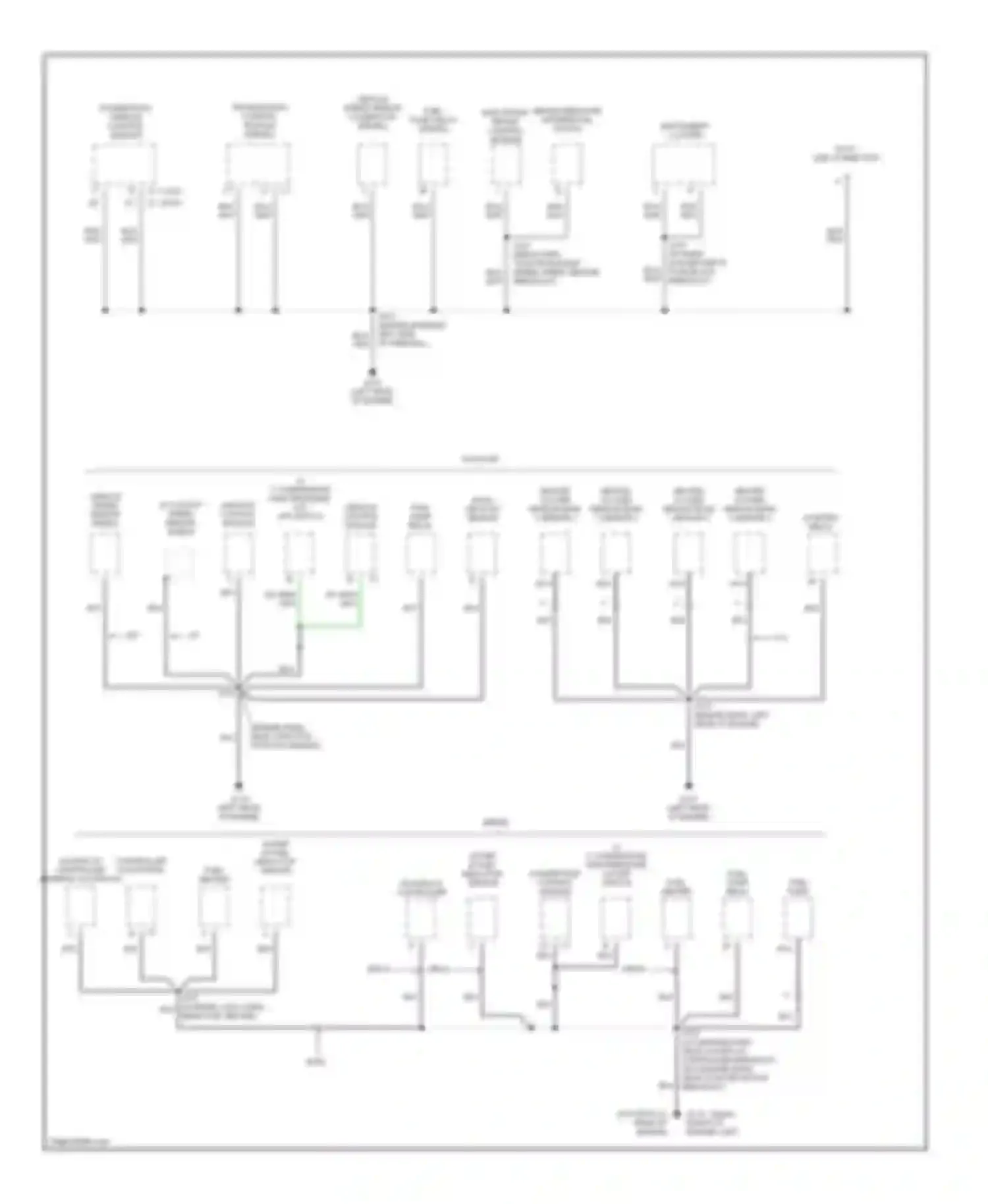 Forward Control P3500 GMC  (1985-1999): Ground distribution circuit, commercial chassis (2 of 2)