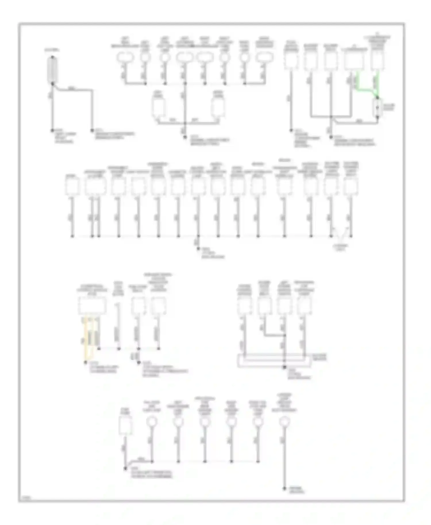 Forward Control P3500 GMC  (1985-1999): Ground distribution circuit, cutaway chassis
