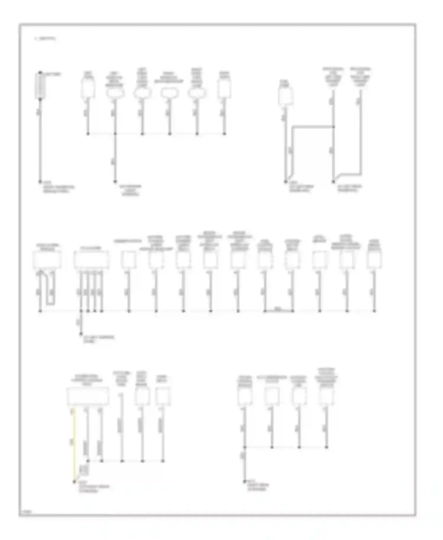 Forward Control P3500 GMC  (1985-1999): Ground distribution circuit, motor home chassis