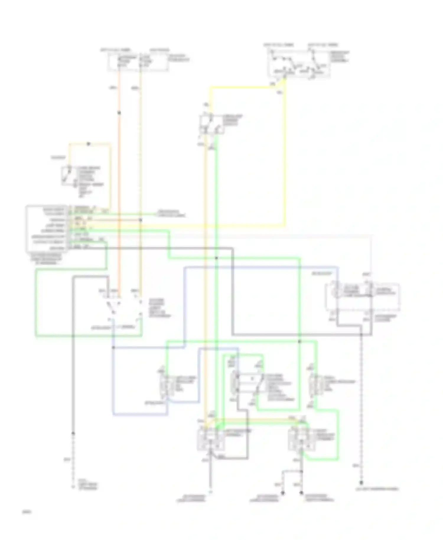 Forward Control P3500 GMC  (1985-1999): Headlamps circuit, motor home chassis with drl