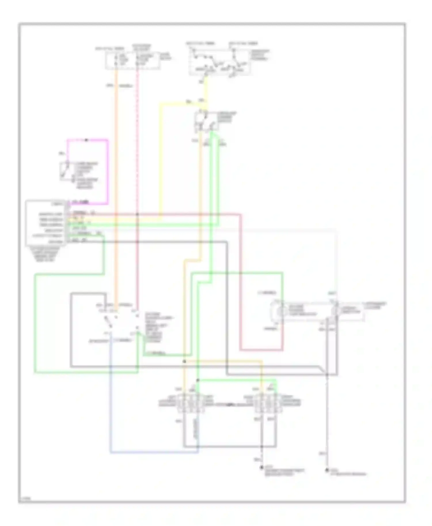 Forward Control P3500 GMC  (1985-1999): Headlight circuit, cutaway chassis with drl